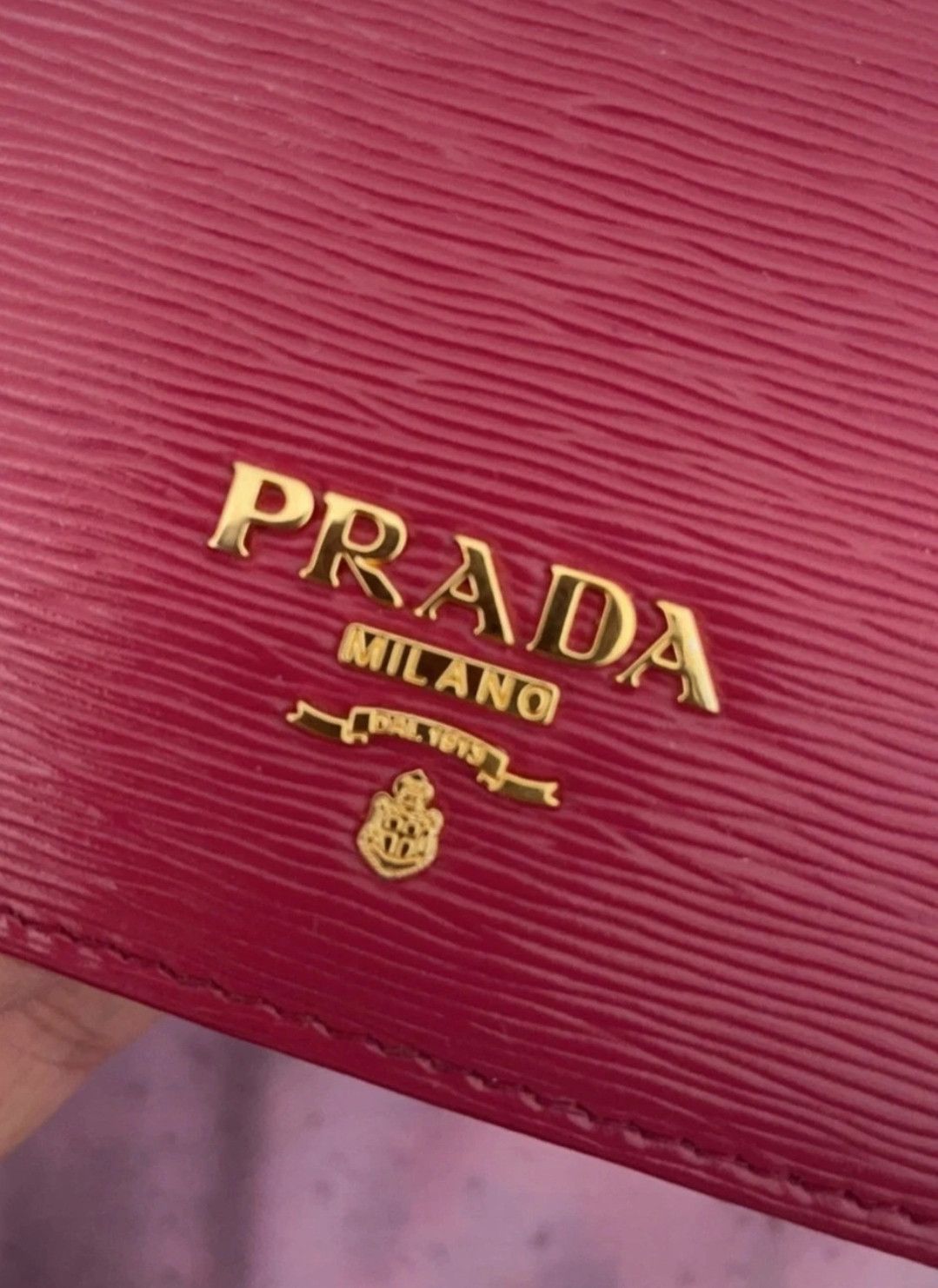 Prada Prada shoulder bag in burgundy-red leather. Size ONE SIZE - 2 Thumbnail