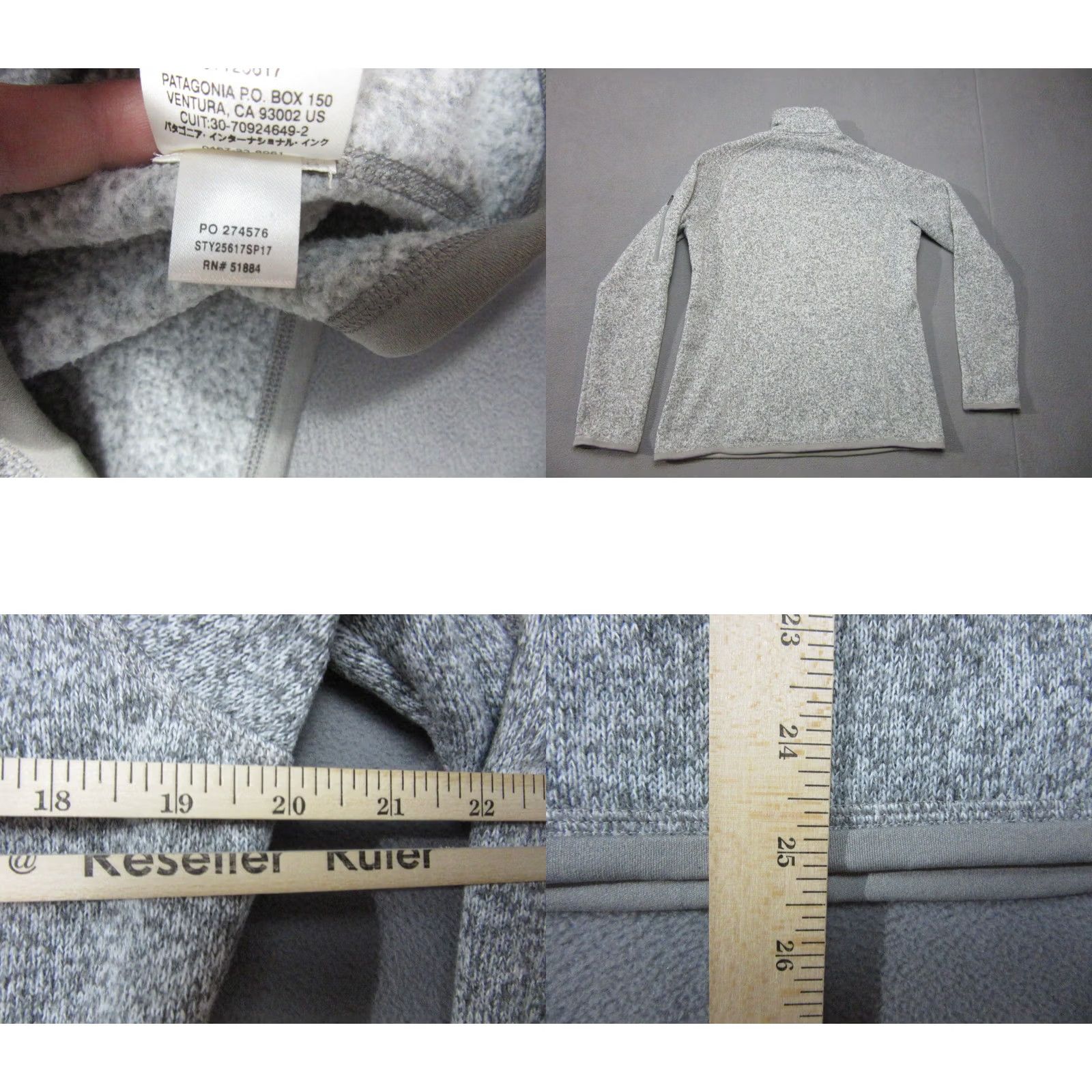 Patagonia Patagonia Jacket Womens Medium Gray Better Sweater Knit Fleece Outdoor 1/4 Zip Hiking Sleeve Zip Pocket Mens/Womens Size M / US 6-8 / IT 42-44 - 8 Thumbnail