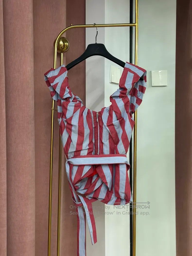 Vivienne Westwood Vivienne Westwood Red and Blue Striped Top Size XS / US 0-2 / IT 36-38 - 3 Thumbnail