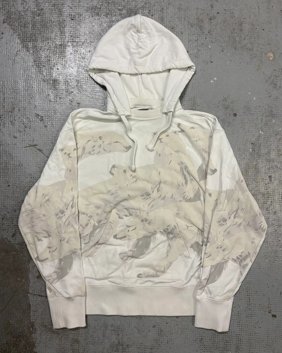 Kenzo FW2013 Kenzo Cream Cotton Polar Bear Hoodie Size US M / EU 48-50 / 2 - 1 Thumbnail