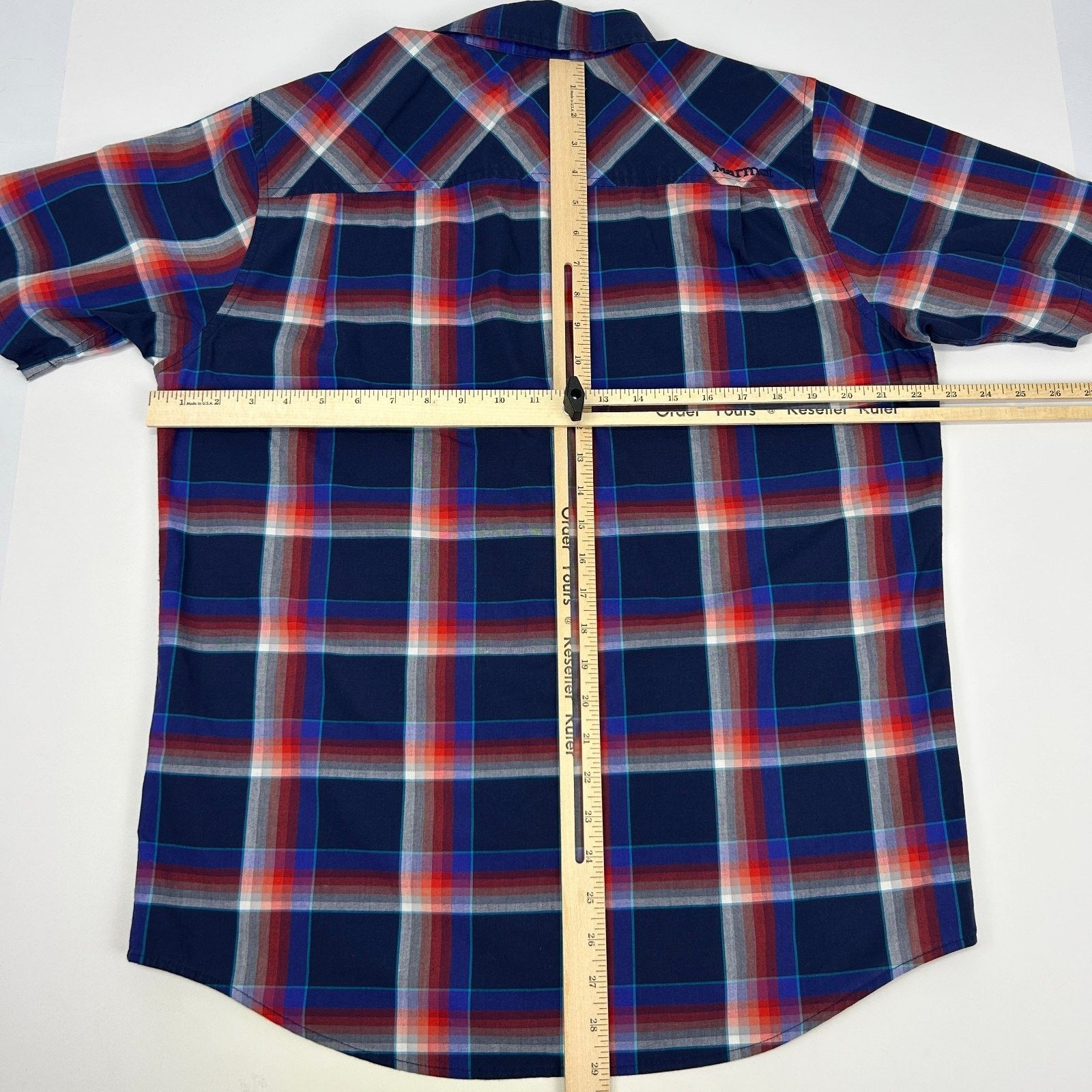 Marmot Marmot Button Front Shirt Blue Plaid Shilla Peru Inspired M Size US M / EU 48-50 / 2 - 11 Thumbnail