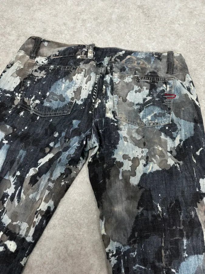 Diesel 2000s Diesel Rust Splash Paint Blue Pants Size US 32 / EU 48 - 7 Thumbnail