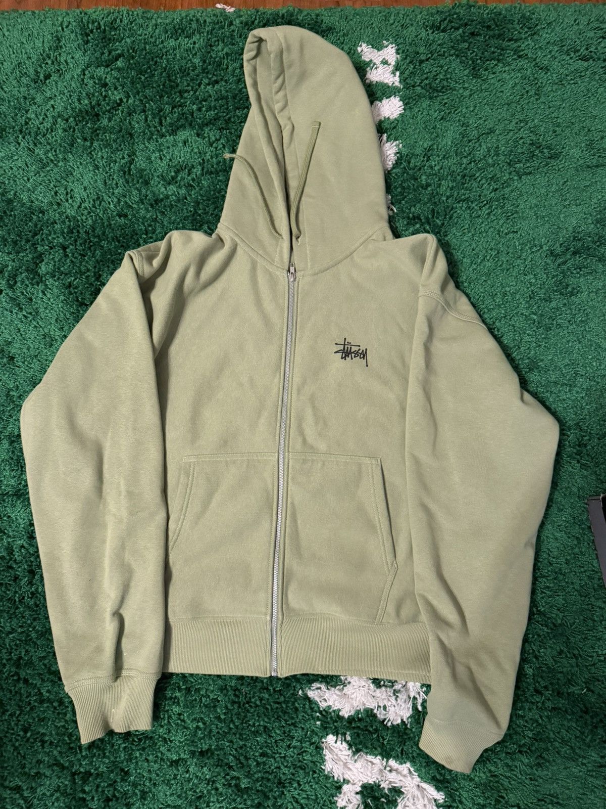 Stussy Stussy Green Zip Up XXL WORN ONCE Size US XXL / EU 58 / 5 - 1 Thumbnail