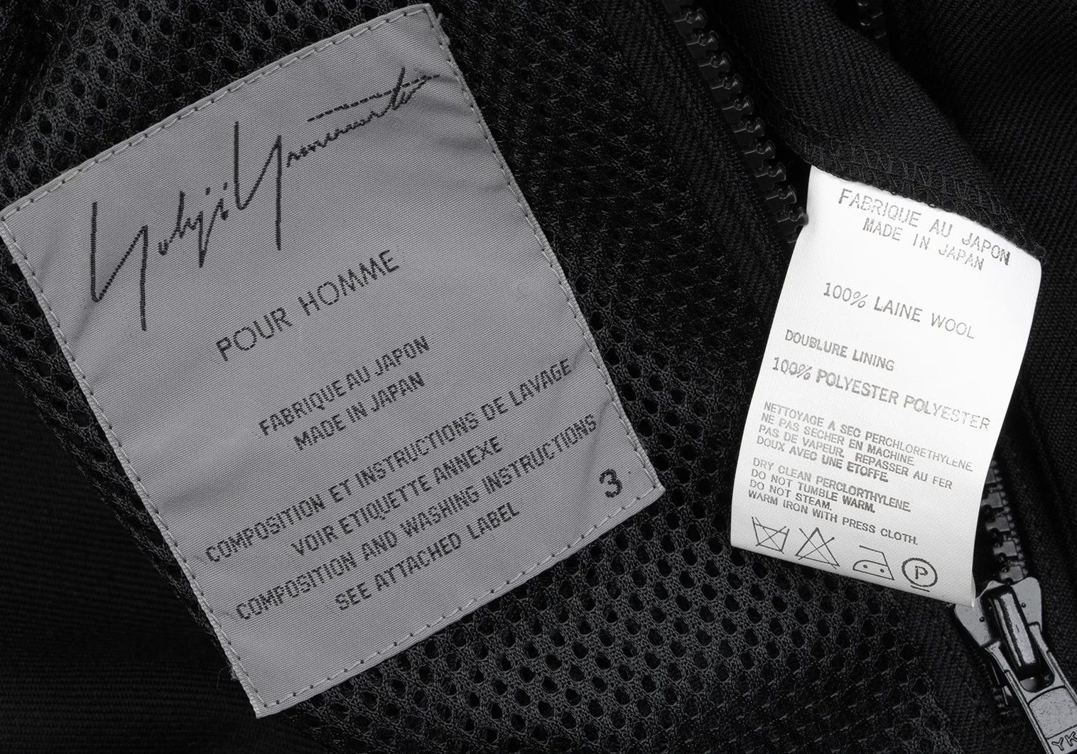Yohji Yamamoto Yohji Yamamoto Mesh-Lined Wool Poncho Coat Size US L / EU 52-54 / 3 - 14 Thumbnail