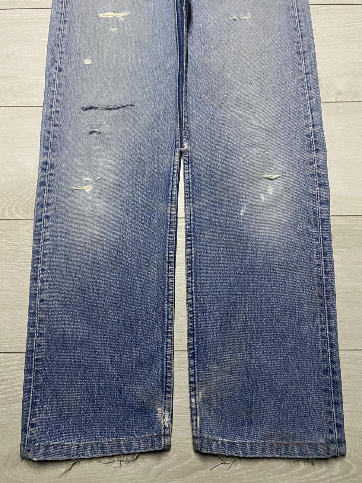 Levi's Vintage Levis 501 90s Distressed ButtonFly Jeans Size US 32 / EU 48 - 5 Thumbnail