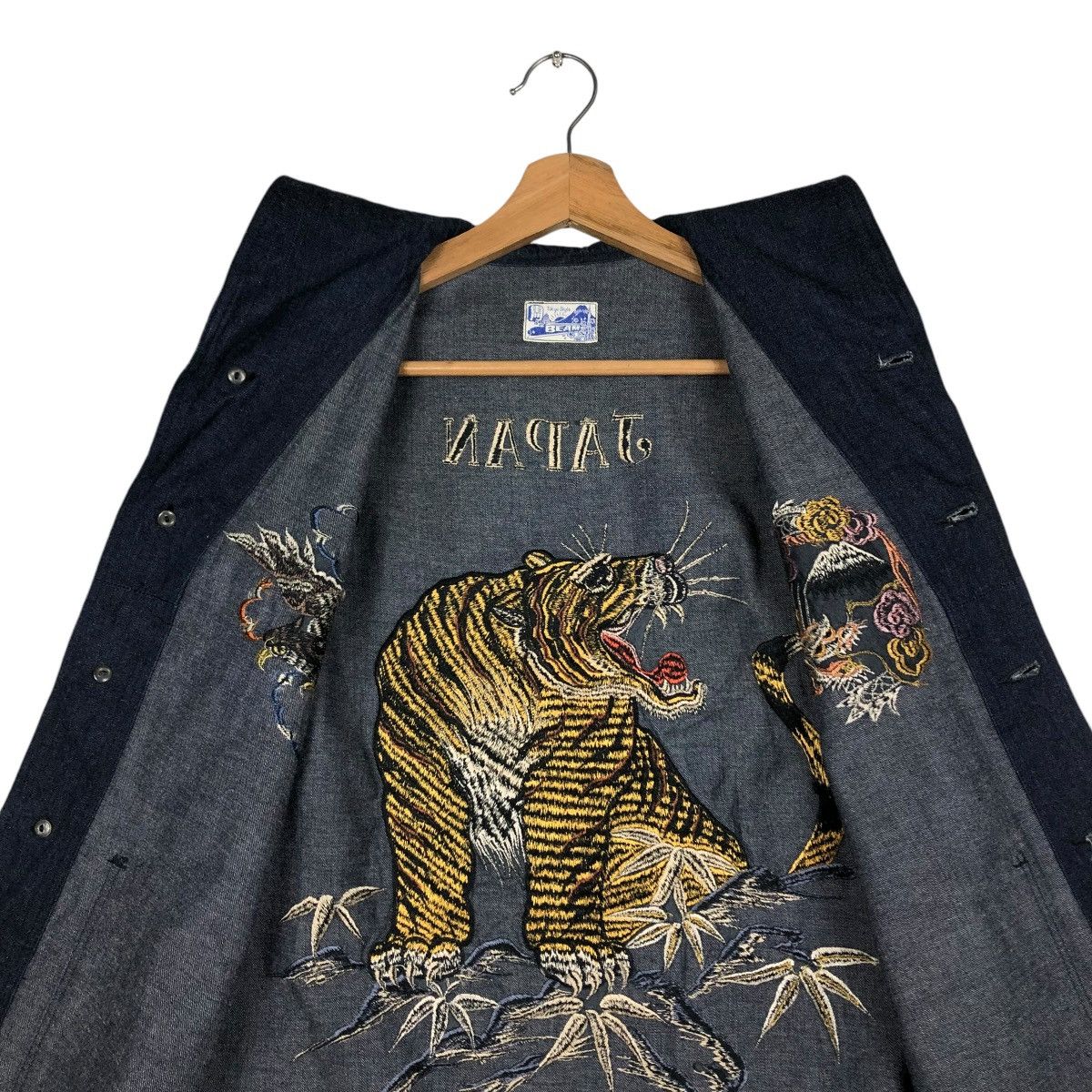 Indigo 🔥VINTAGE TOKYO STYLE BEAMS JAPAN SOUVENIR SUKAJAN DESIGN Size US S / EU 44-46 / 1 - 16 Thumbnail