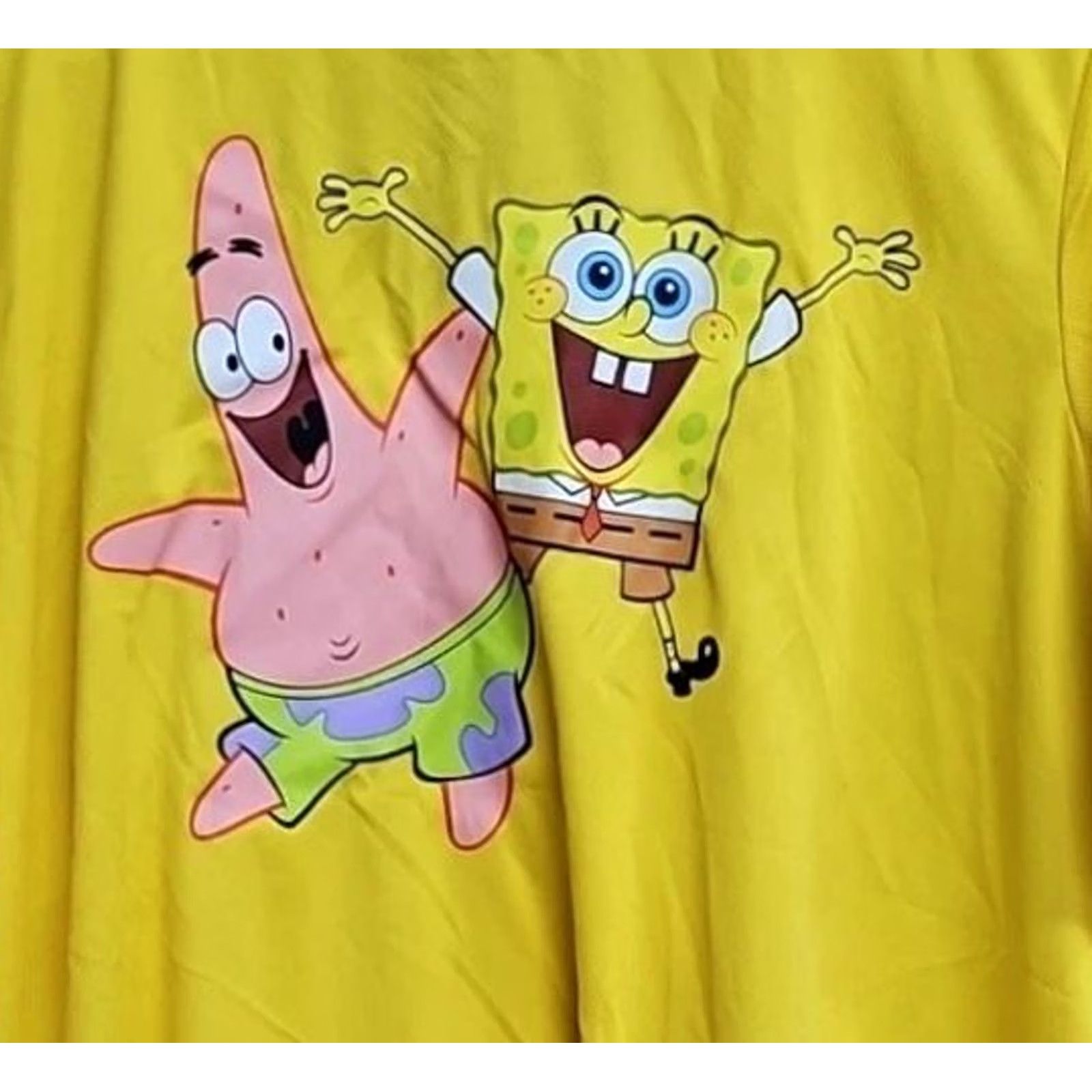Nickelodeon Nickelodeon SpongeBob Baseball Jersey Shirt Mens 2XL Yellow Patrick Button Up Size US XXL / EU 58 / 5 - 7 Thumbnail