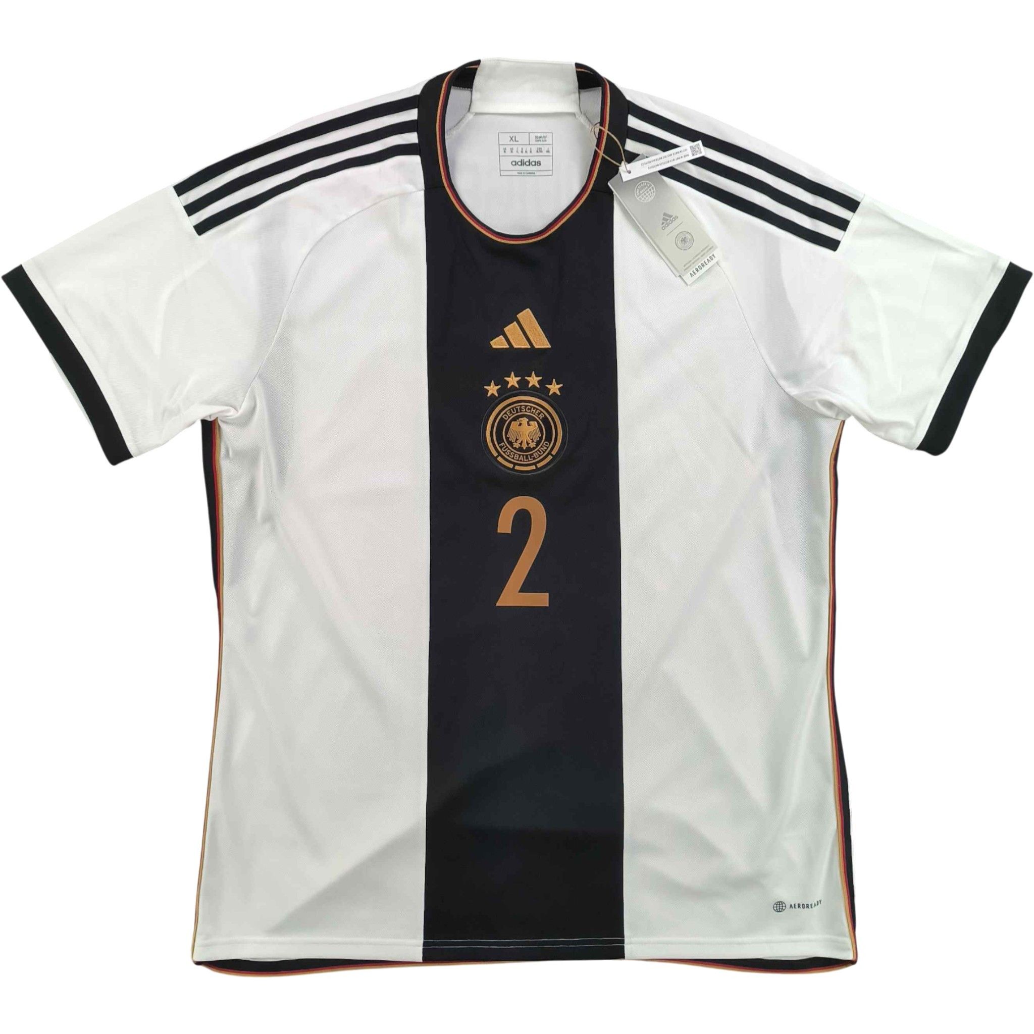 Adidas NEW Germany 22-24 Adidas home Rüdiger football jersey sz XL Size US XL / EU 56 / 4 - 2 Thumbnail