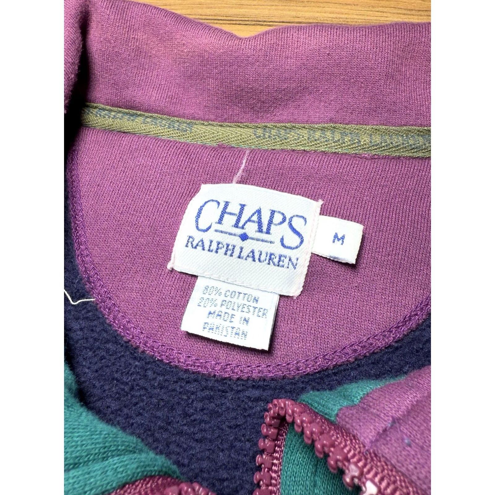 Ralph Lauren VTG 90s Chaps Ralph Lauren CRL Color Block 1/4 Zip Rugby Pullover Medium Shirt Unisex Adults Mens Womens Size US M / EU 48-50 / 2 - 4 Thumbnail