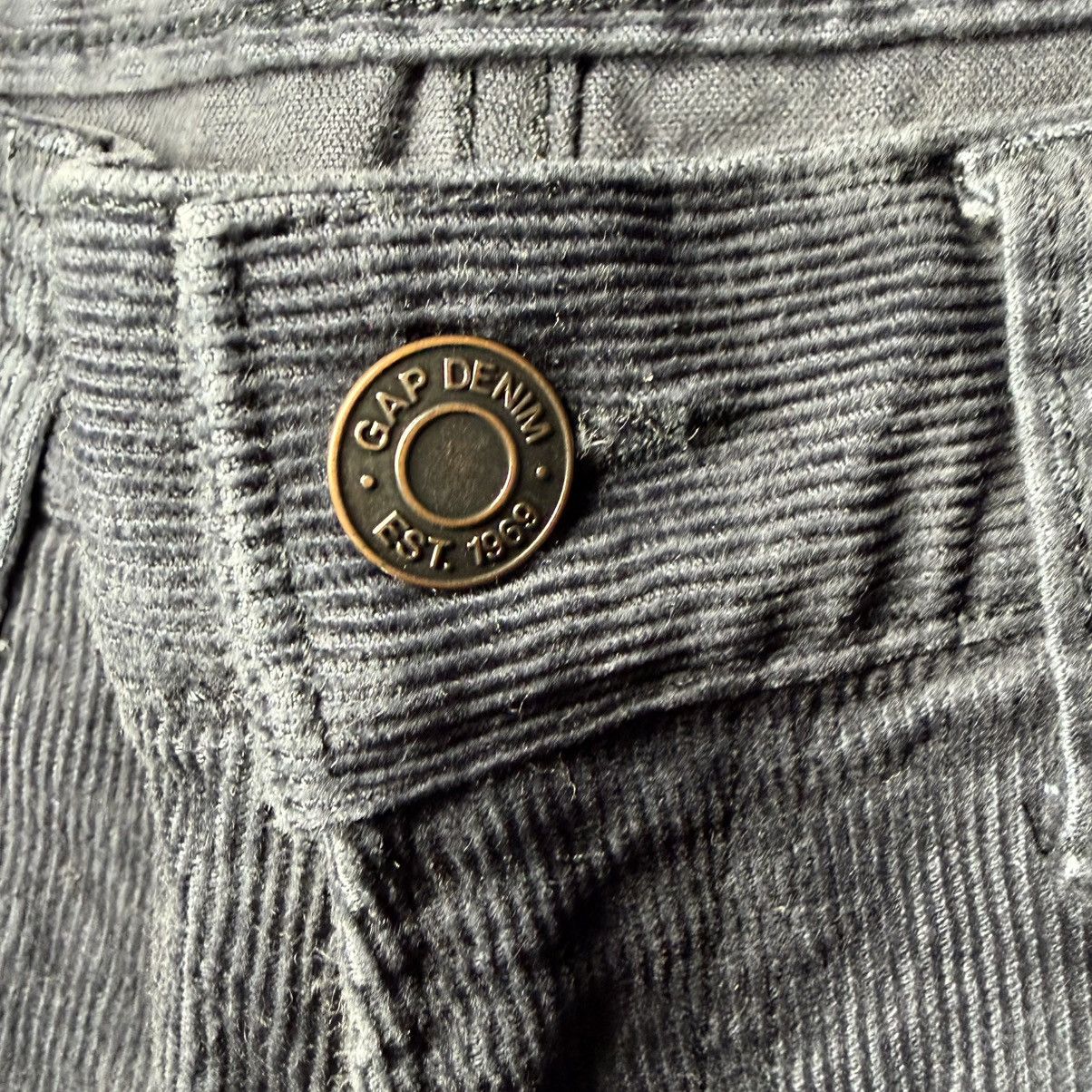 Gap Gap Slim Navy Blue Corduroy Pants Size US 31 - 6 Thumbnail