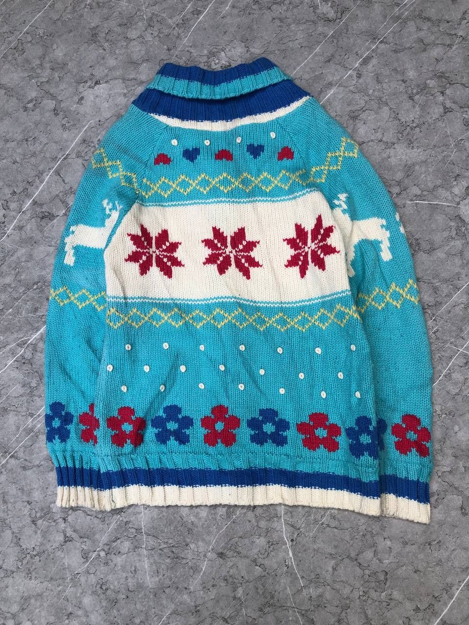 Japanese Brand × Vintage Daisy Lovers Knit Button Up Size US M / EU 48-50 / 2 - 7 Thumbnail