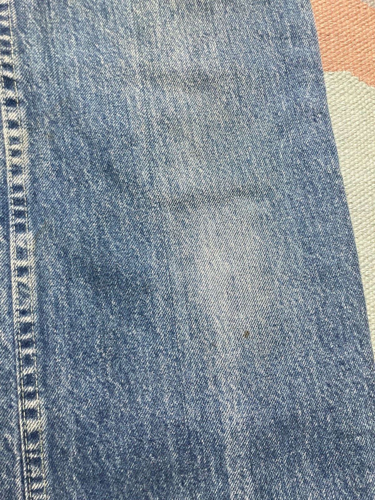 Vintage 70s bell bottom jeans flare dark denim faded womens 28x36 Size 28" / US 6 / IT 42 - 4 Thumbnail
