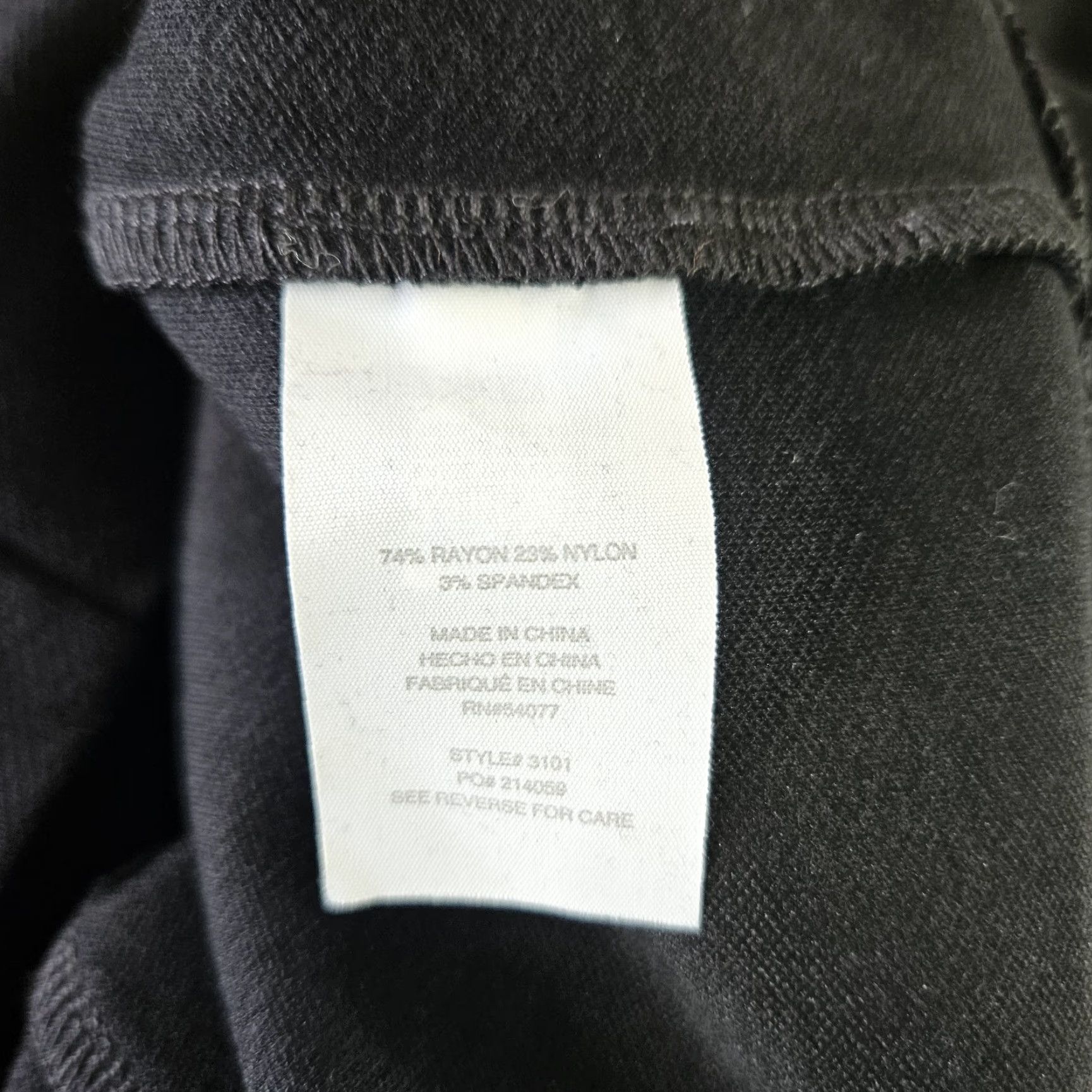 Vintage Cabi 3101 Womens Claire Ponte Knit Sheath Dress Sz 8 Black Short Sleeve V-Neck Knit Knee Length Black 8 Womens Dress Size 30" / US 8 / IT 44 - 4 Thumbnail