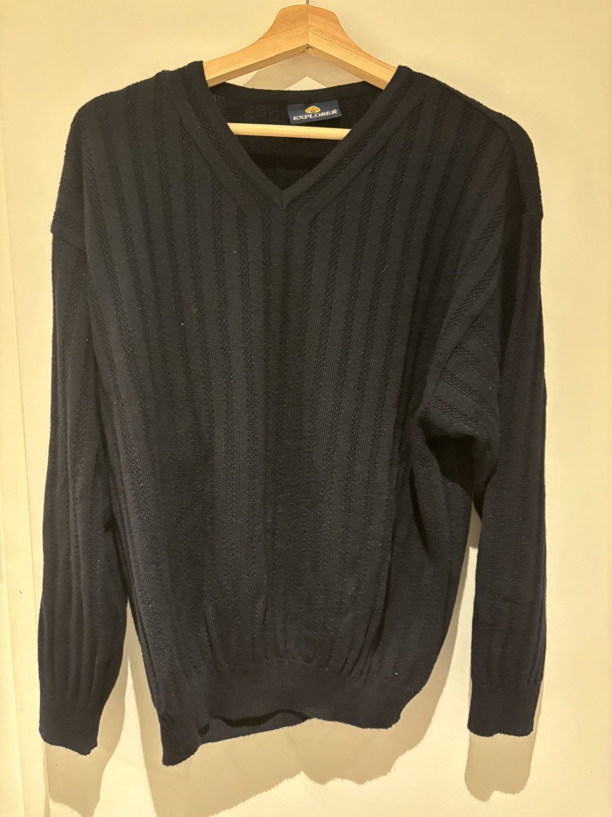 Vintage vintage ribbed knit sweater Size US L / EU 52-54 / 3 - 1 Preview