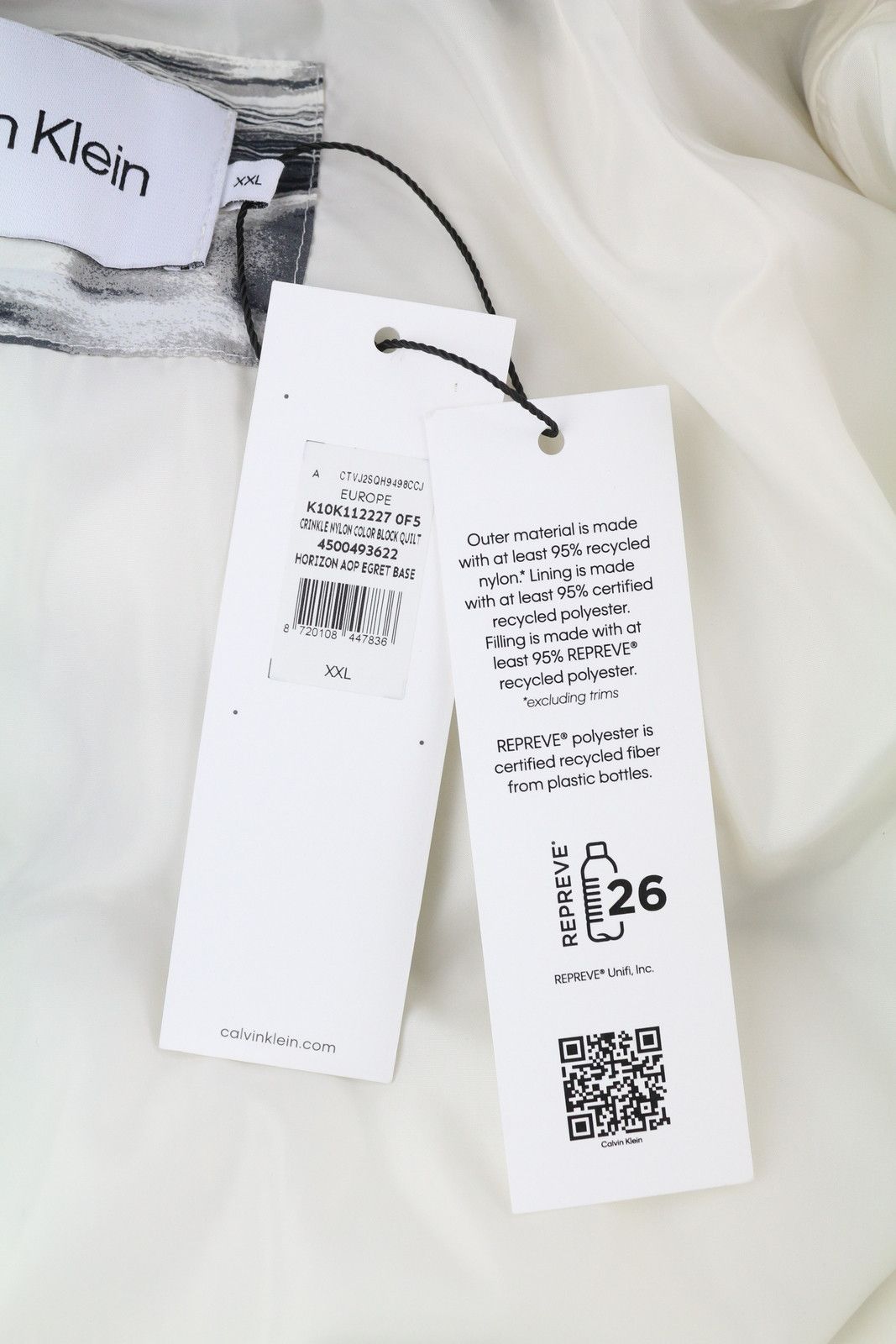 Calvin Klein CRINKLE NYLON COLOR BLOCK QUILT 2XL Patterned Padded 86400 Size US XXL / EU 58 / 5 - 7 Thumbnail