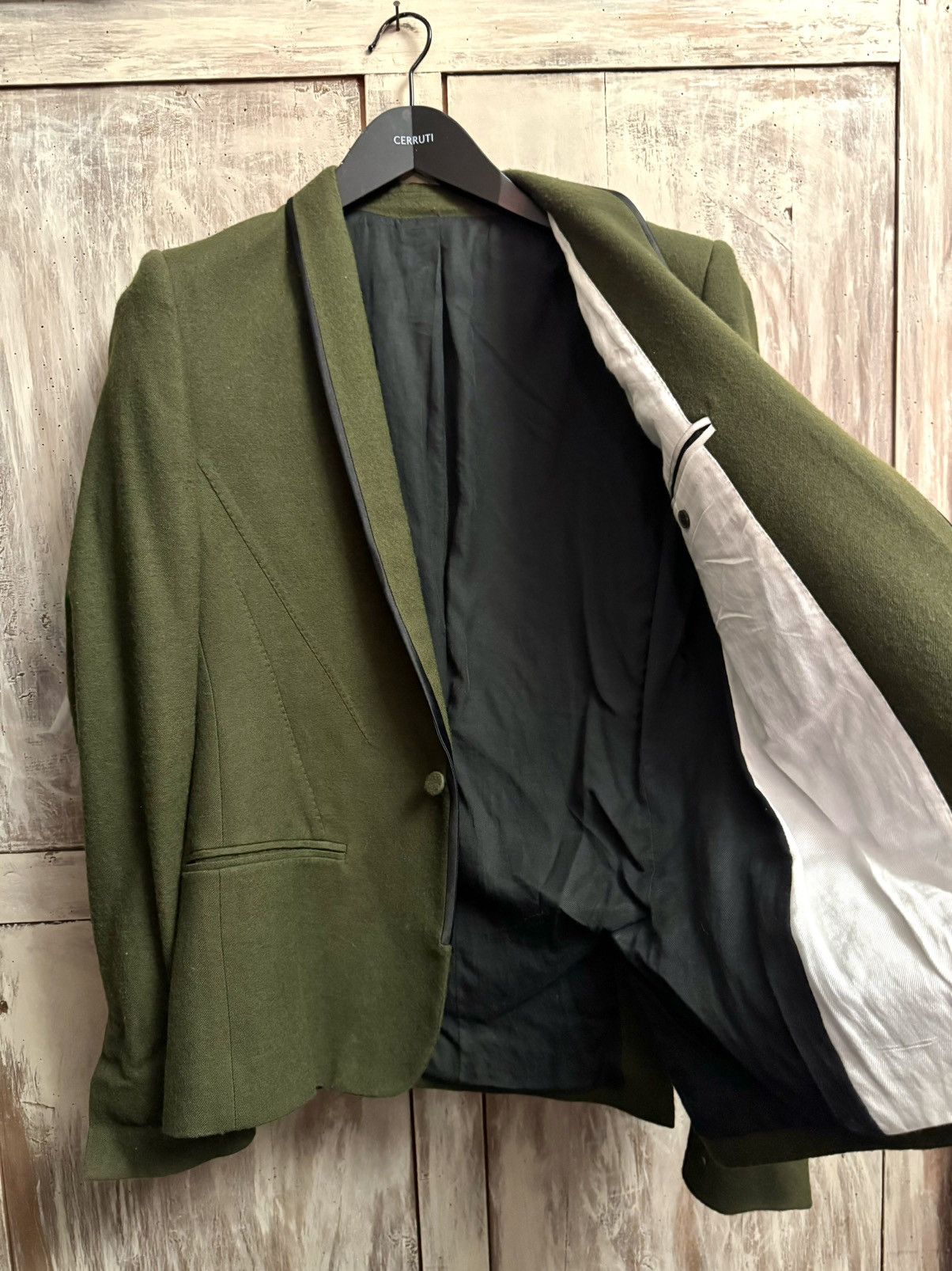 Haider Ackermann haider Ackermann green wool blazer 48 men fitted Size 48S - 4 Thumbnail