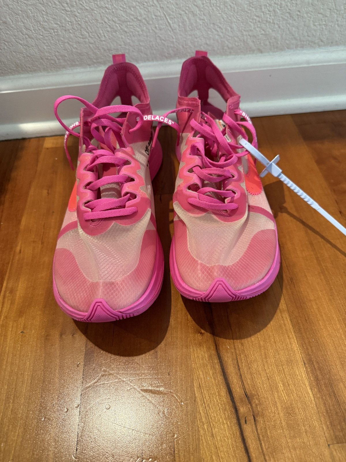 Nike × Off-White Men’s Nike Zoom Fly Tulip Pink Sz 13 Off-White Size US 13 / EU 46 - 9 Thumbnail