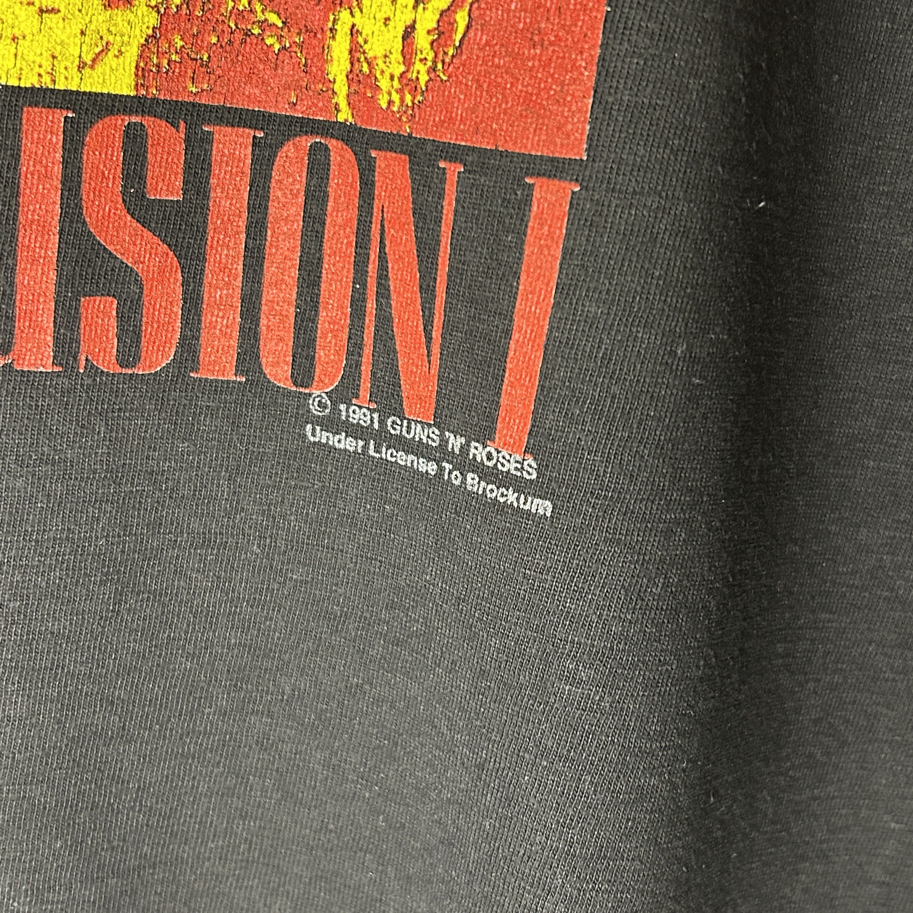 Band Tees Vintage Guns N’ Roses Use Your Illusion 1991 Band T-shirt Size US XL / EU 56 / 4 - 5 Thumbnail