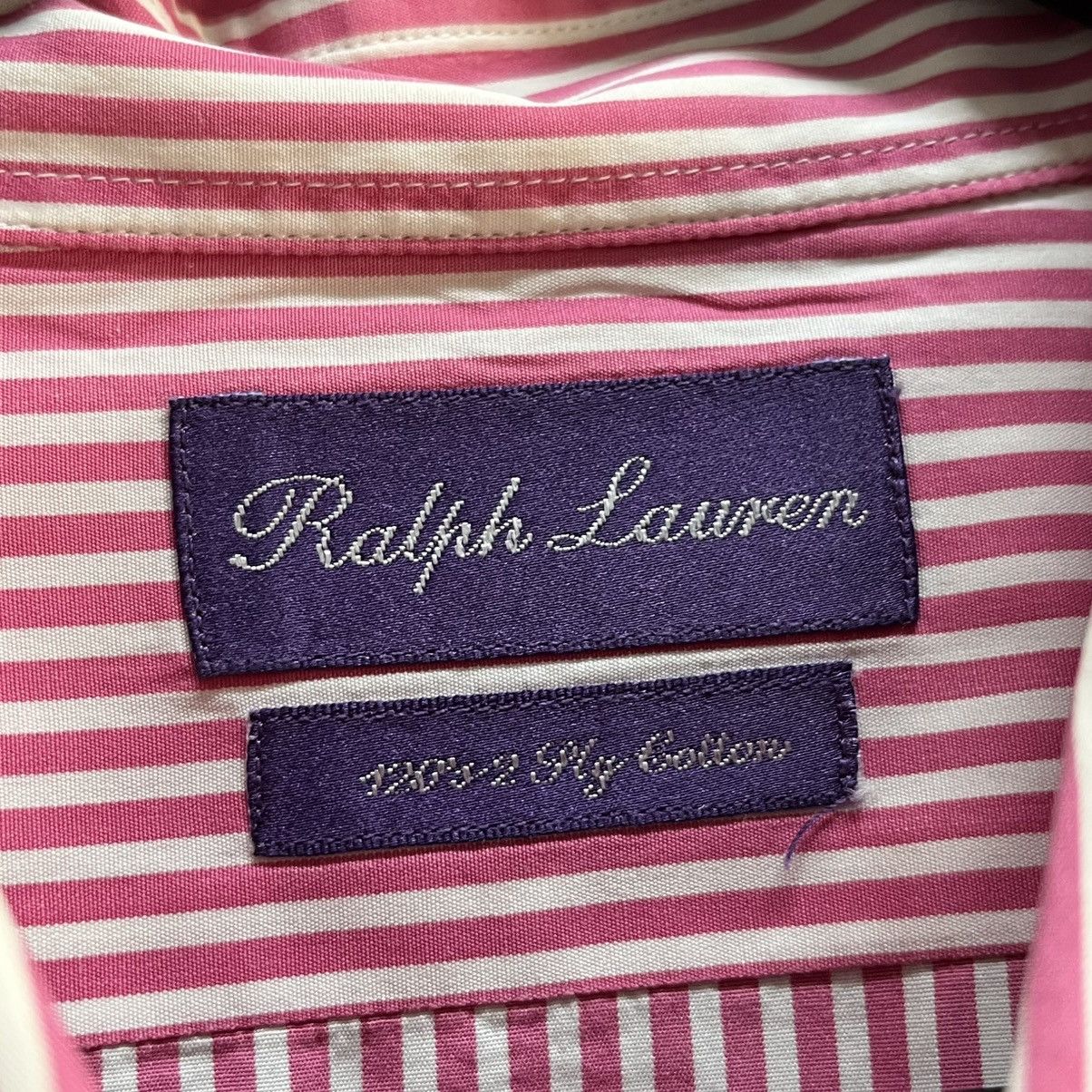 Ralph Lauren Purple Label Ralph Lauren Purple Label Striped Shirt Size US L / EU 52-54 / 3 - 3 Thumbnail