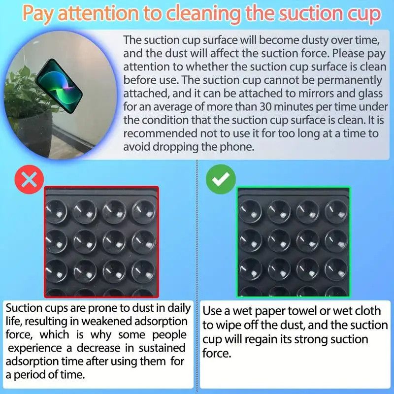 Other Silicone Suction Phone Holder Mat Multifunctional Wall Stand Size ONE SIZE - 2 Thumbnail