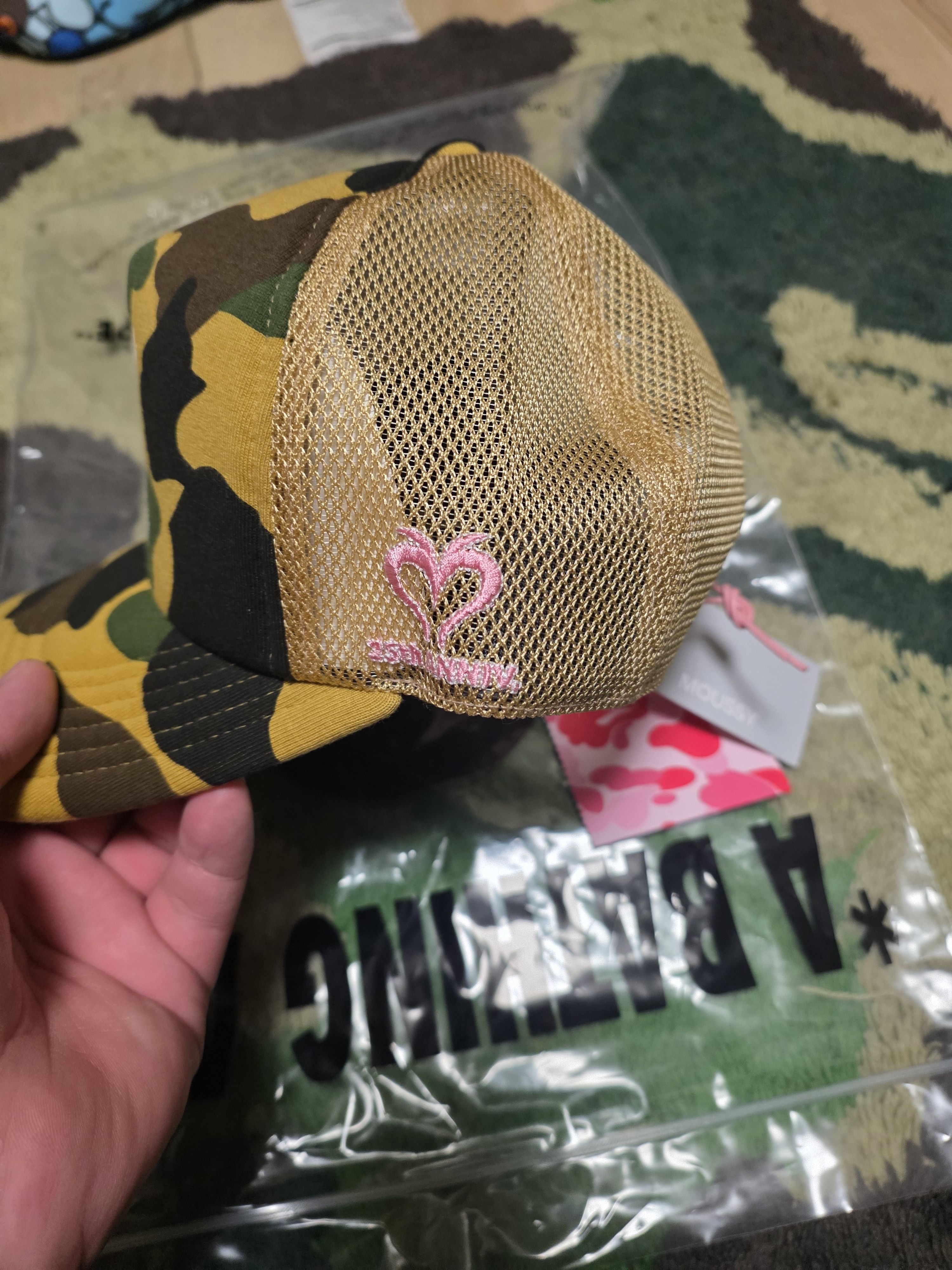 Bape BAPE x Moussy 1st Camo Yellow Mesh Cap / Ball Cap Size ONE SIZE - 4 Thumbnail