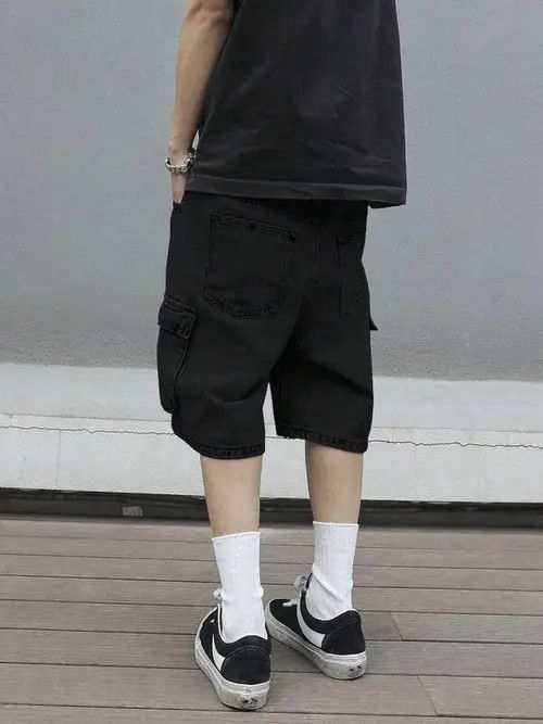 Jean Pants Cargo Y2k Shorts Jorts jeans washed Size US 34 / EU 50 - 2 Thumbnail