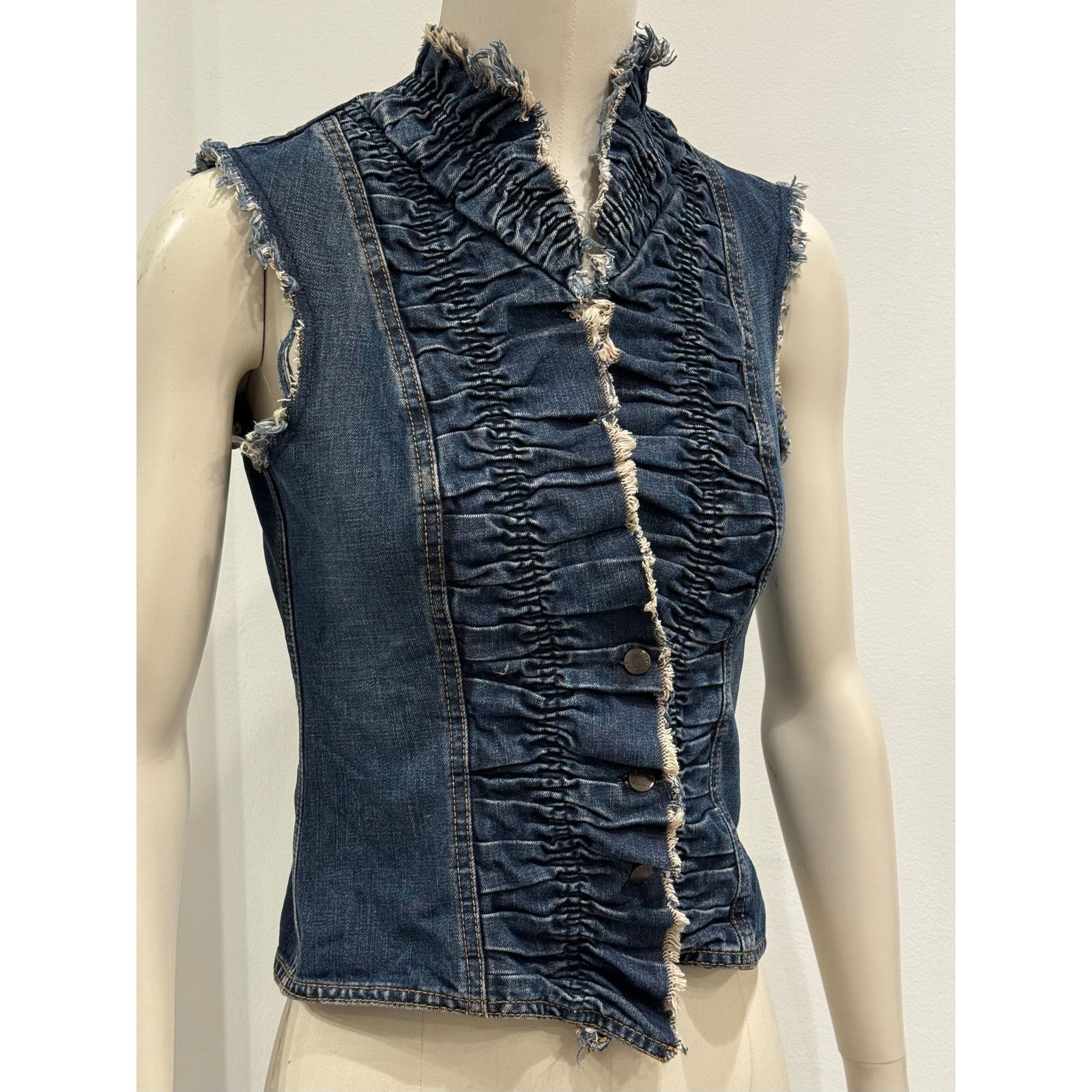 plein sud 2000s Plein Sud denim vest Size XS / US 0-2 / IT 36-38 - 1 Thumbnail