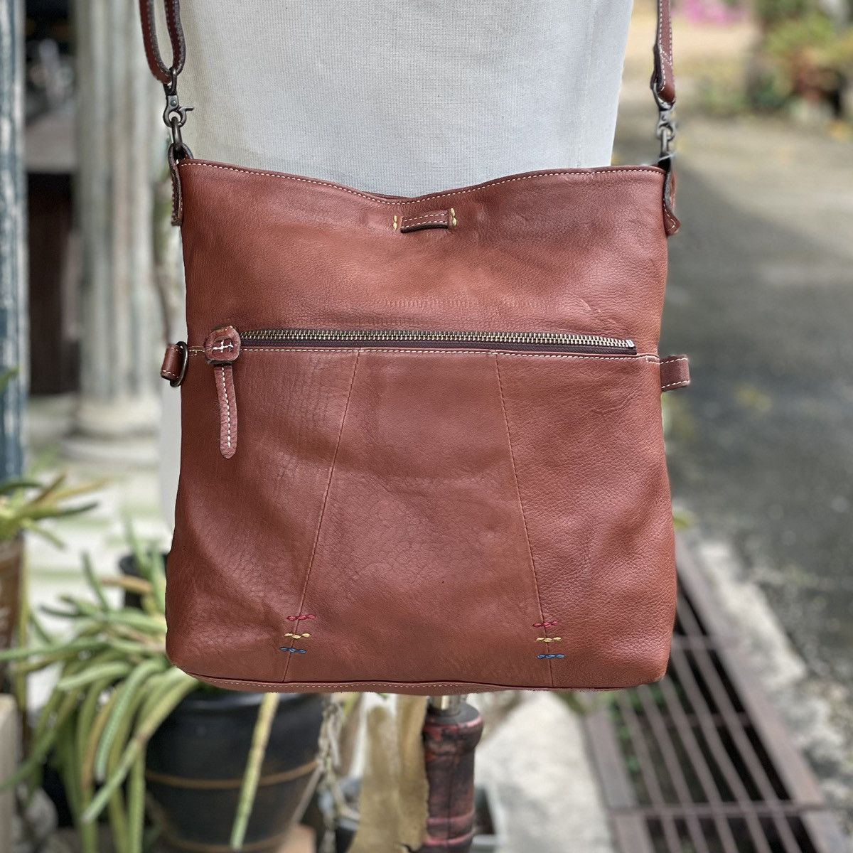Genuine Leather × Leather Leather Crossbody Bag Size ONE SIZE - 2 Thumbnail