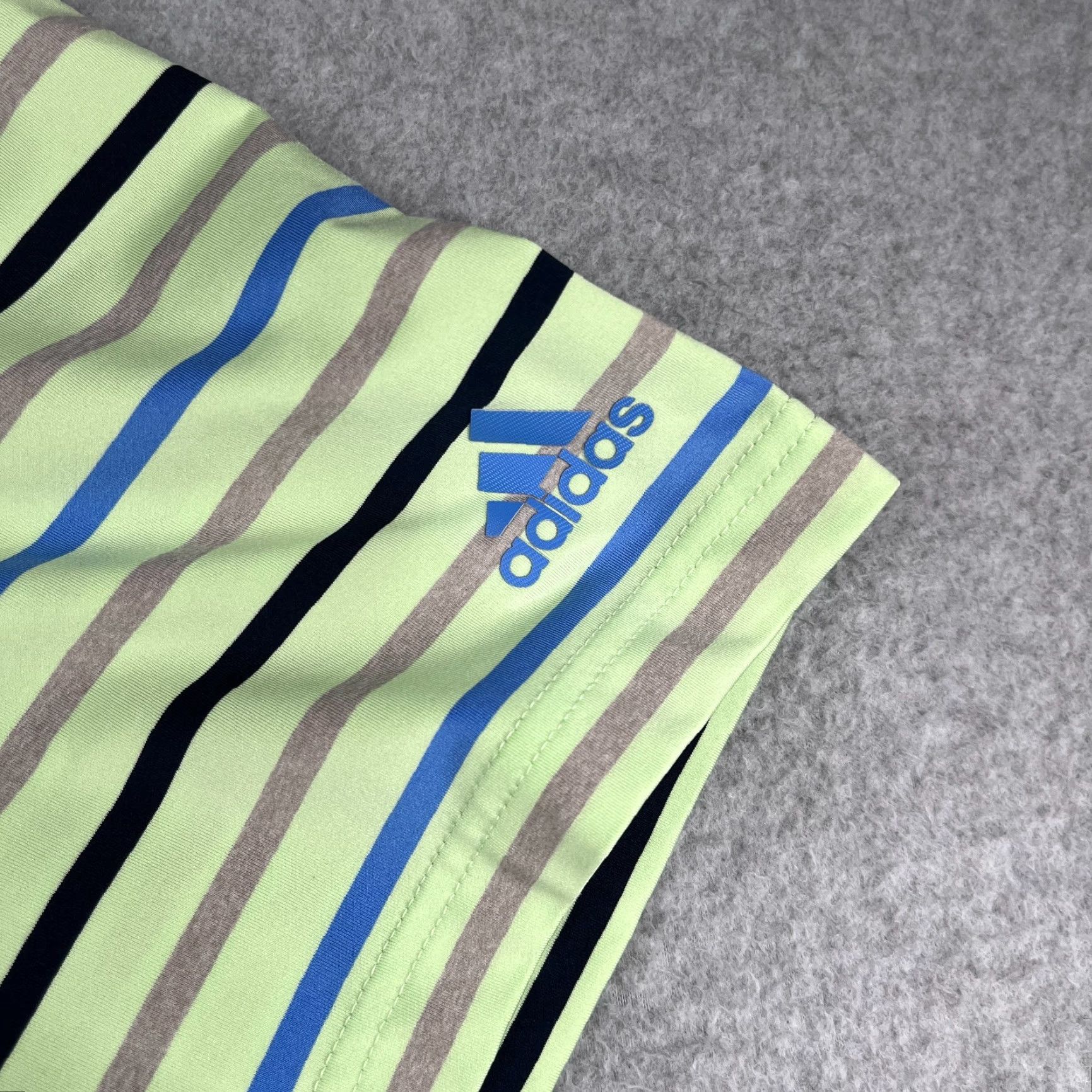 Adidas Adidas Polo Shirt Mens XL Green Gray Blue Striped Performance Golf Stretch Shirt Mens XL Green Gray Blue Striped Adidas Golf Polo Golf Polo Shirt Size US XL / EU 56 / 4 - 3 Thumbnail