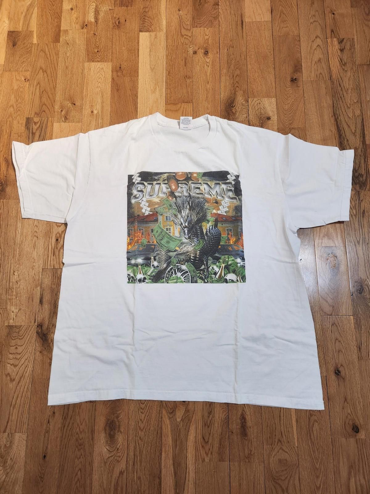 Supreme Supreme Dragon Tee White Men's XL Size US XL / EU 56 / 4 - 1 Thumbnail
