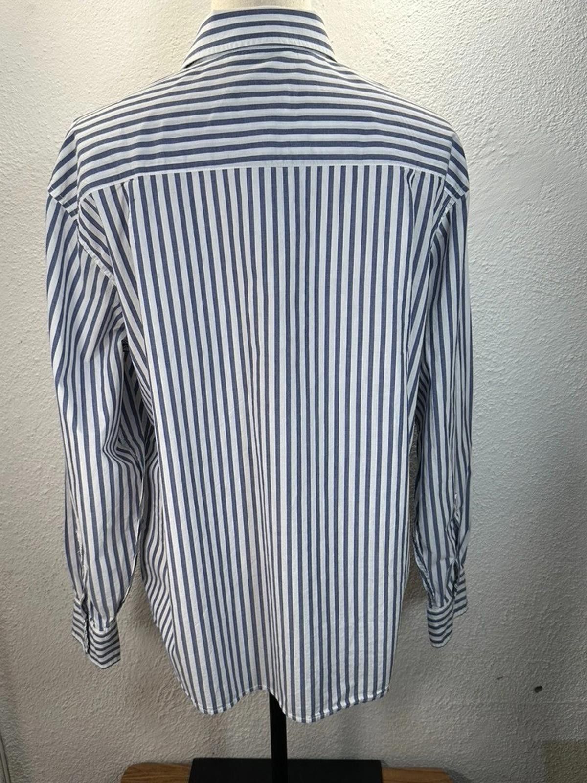 American Eagle Outfitters American Eagle Men's Large Blue Relaxed Fit Button Down Size US L / EU 52-54 / 3 - 3 Thumbnail