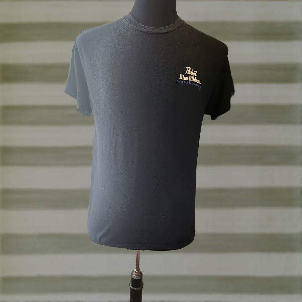 Vintage Pabst Blue Ribbon Loser Machine Men's T-Shirt Coaster Black Adult Size Medium Graphic Tee Retro Beer Logo Short Sleeve Crew Neck 100% Cotton Size US M / EU 48-50 / 2 - 1 Thumbnail
