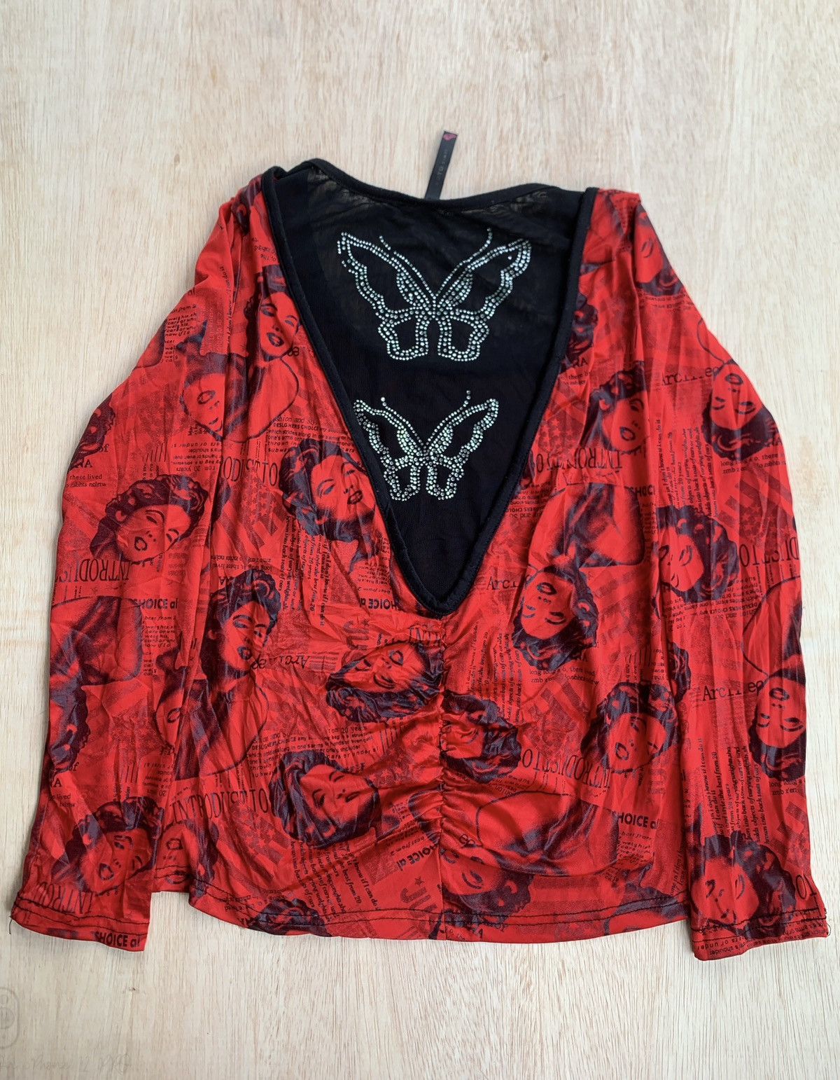Hysteric Glamour × If Six Was Nine × Japanese Brand Y2k Yoyo Xinyi butterfly Ifsixwasnine Punk Style Longslevee Size M / US 6-8 / IT 42-44 - 2 Thumbnail