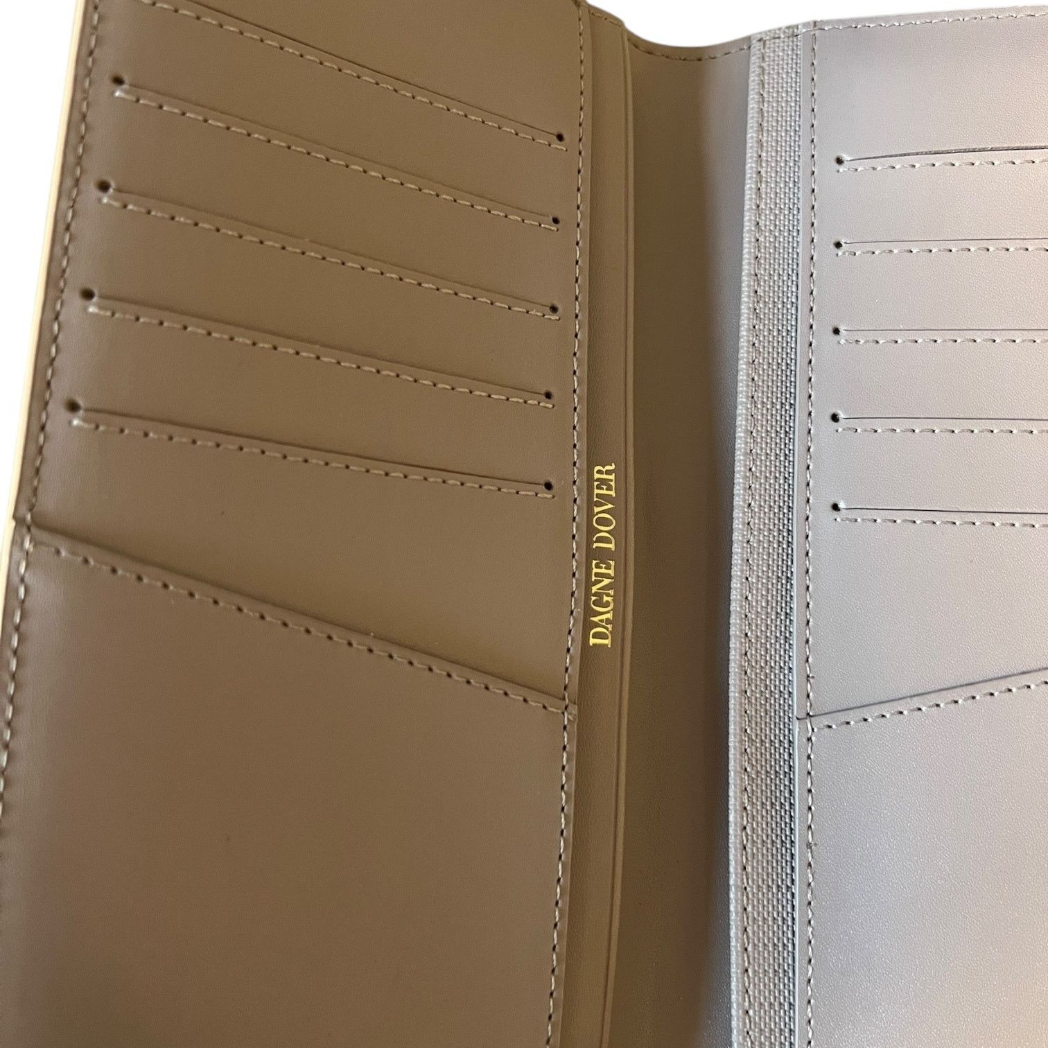 Dagne Dover Dagne Dover Slim Wallet Beige Size ONE SIZE - 3 Thumbnail