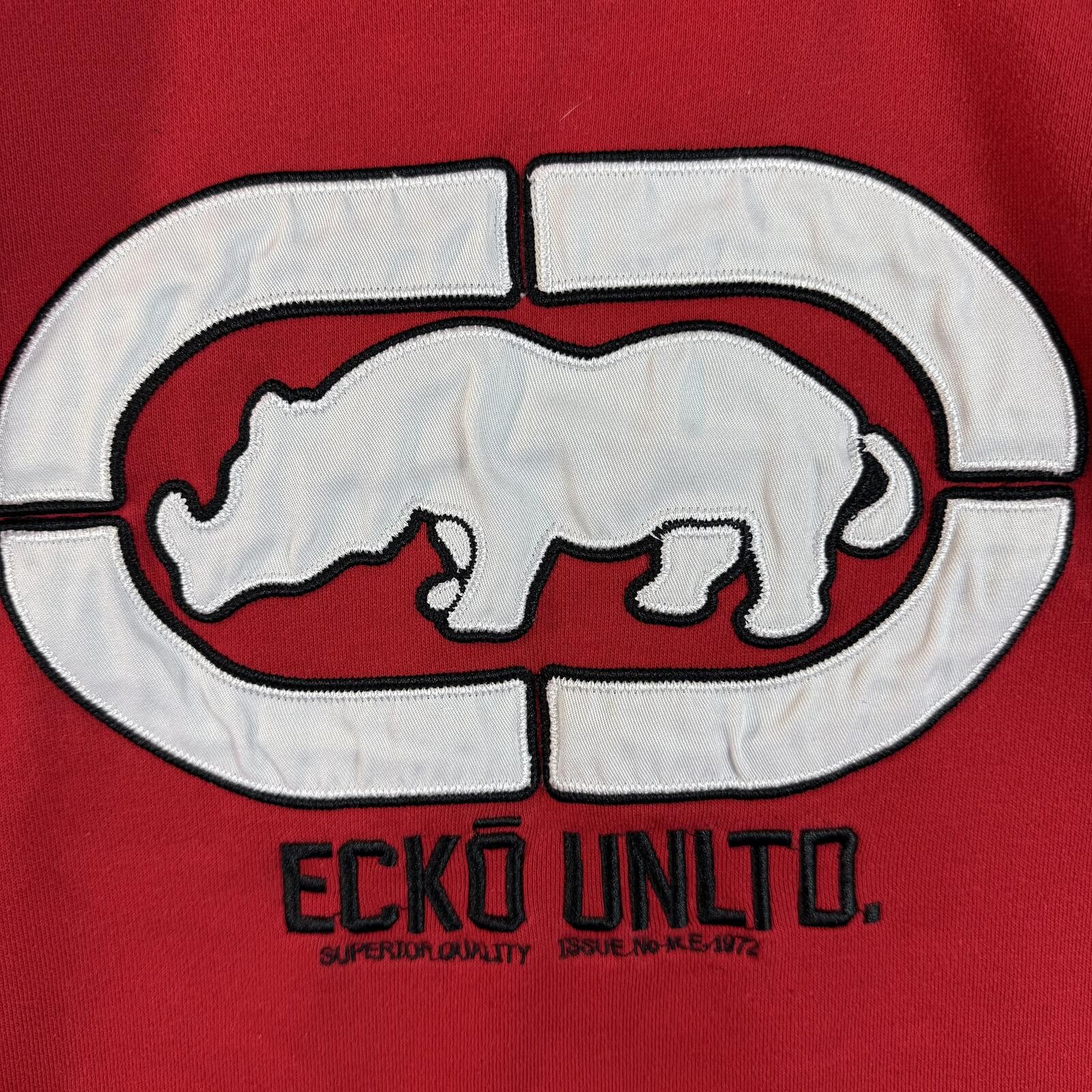 Ecko Unltd. Y2K Ecko Unltd Red Pullover Hoodie Large Size US L / EU 52-54 / 3 - 3 Thumbnail