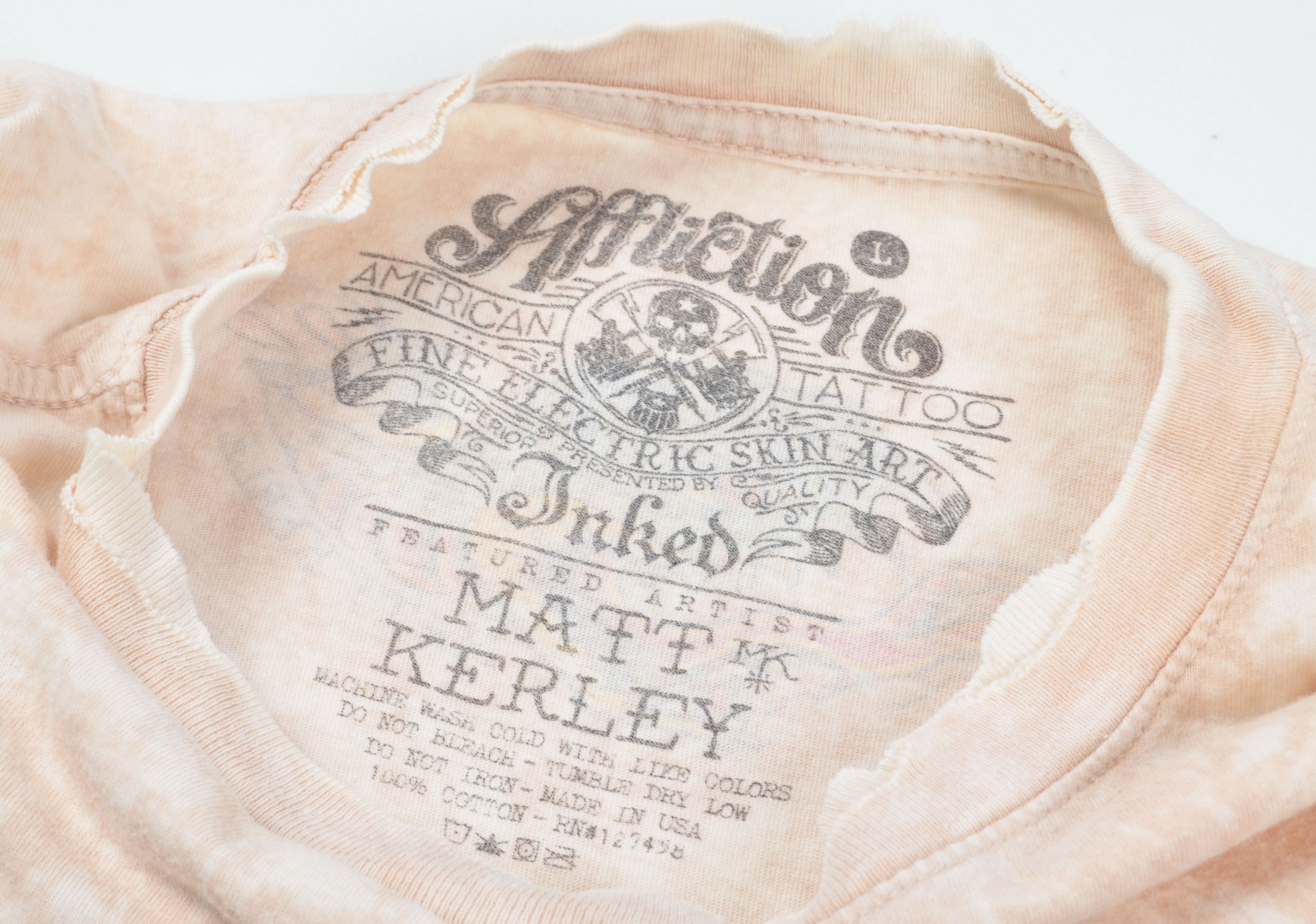 Affliction Affliction X Matt Kerley Y2K Tattoo Print Distressed Tee Size US L / EU 52-54 / 3 - 6 Thumbnail