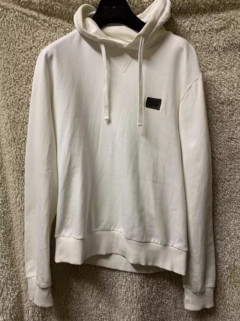 Dolce & Gabbana Dolce & Gabbana Men's White Hoodie Size US L / EU 52-54 / 3 - 1 Thumbnail