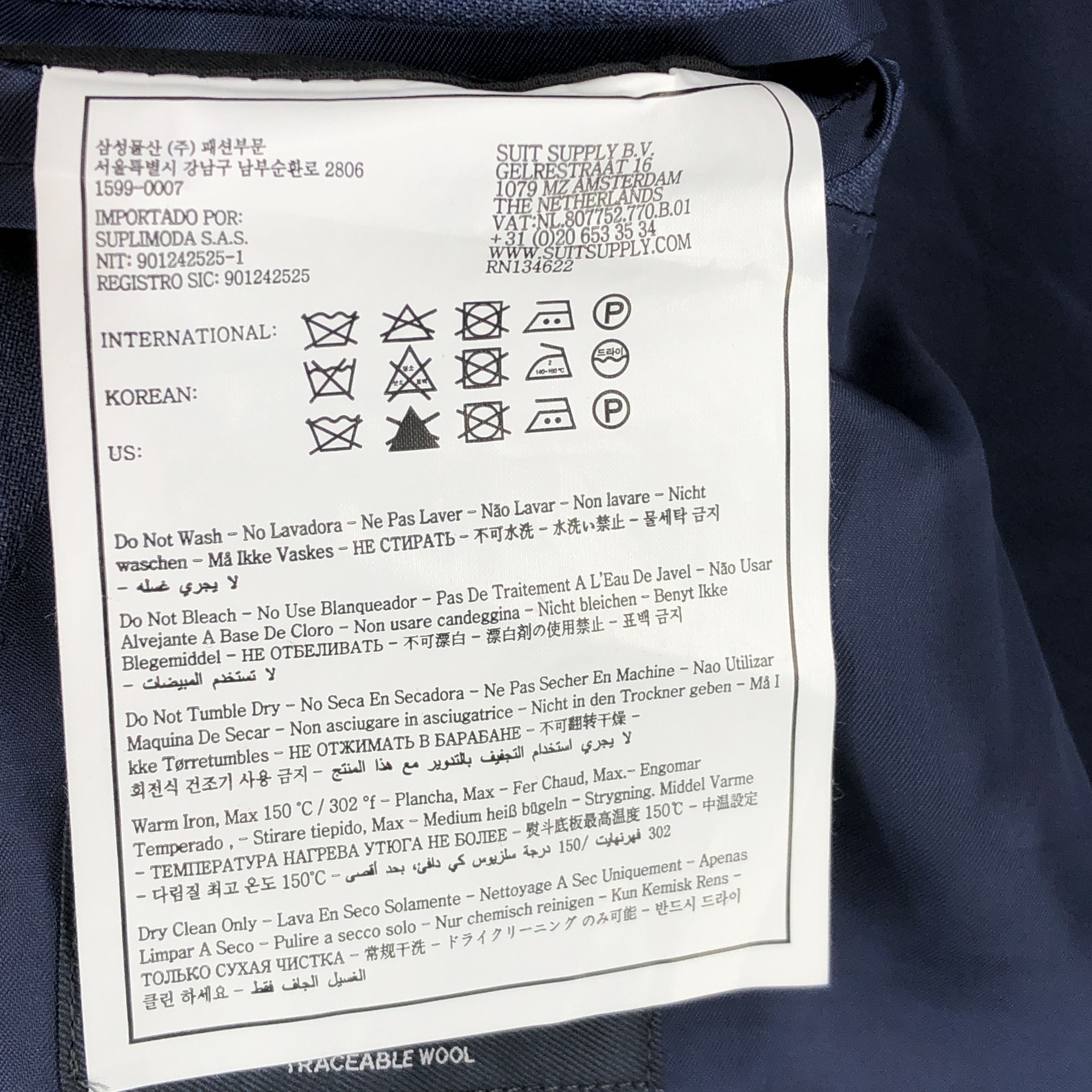 Suitsupply Napoli Single Breasted Wool Blazer Size EU:50; UK:40; US:40R Size 40R - 10 Thumbnail
