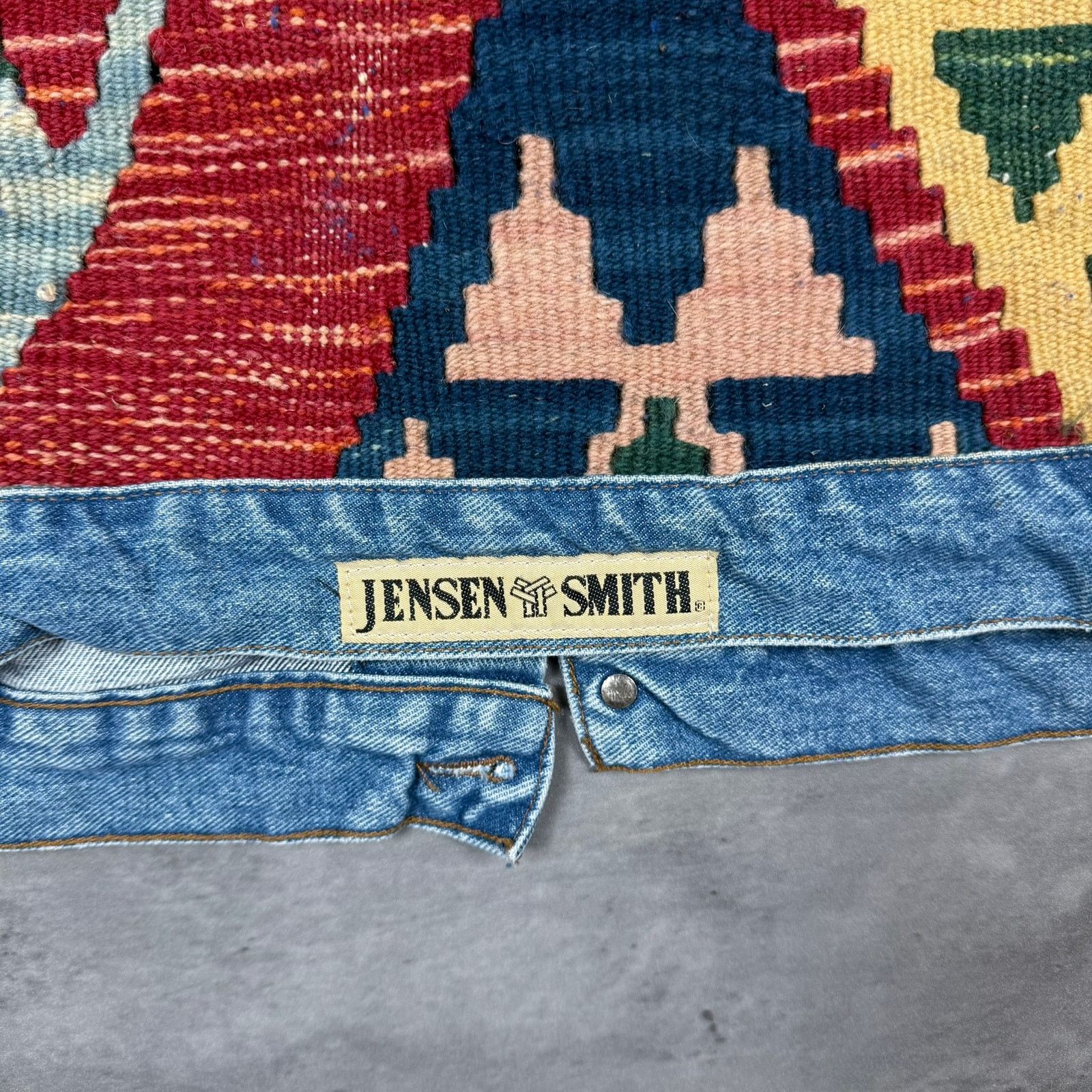Vintage Vintage Jensen Smith Western Woven Denim Jacket Size US XL / EU 56 / 4 - 7 Thumbnail
