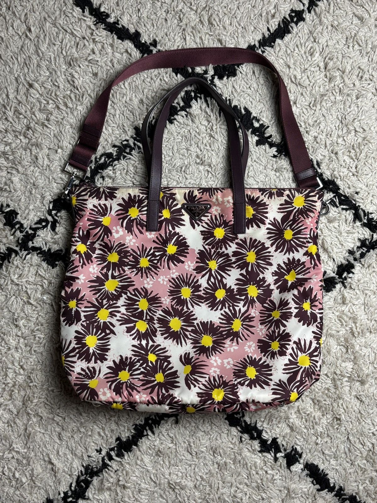 Prada Vintage Prada Sport Shoulder Tote Bag | Grailed