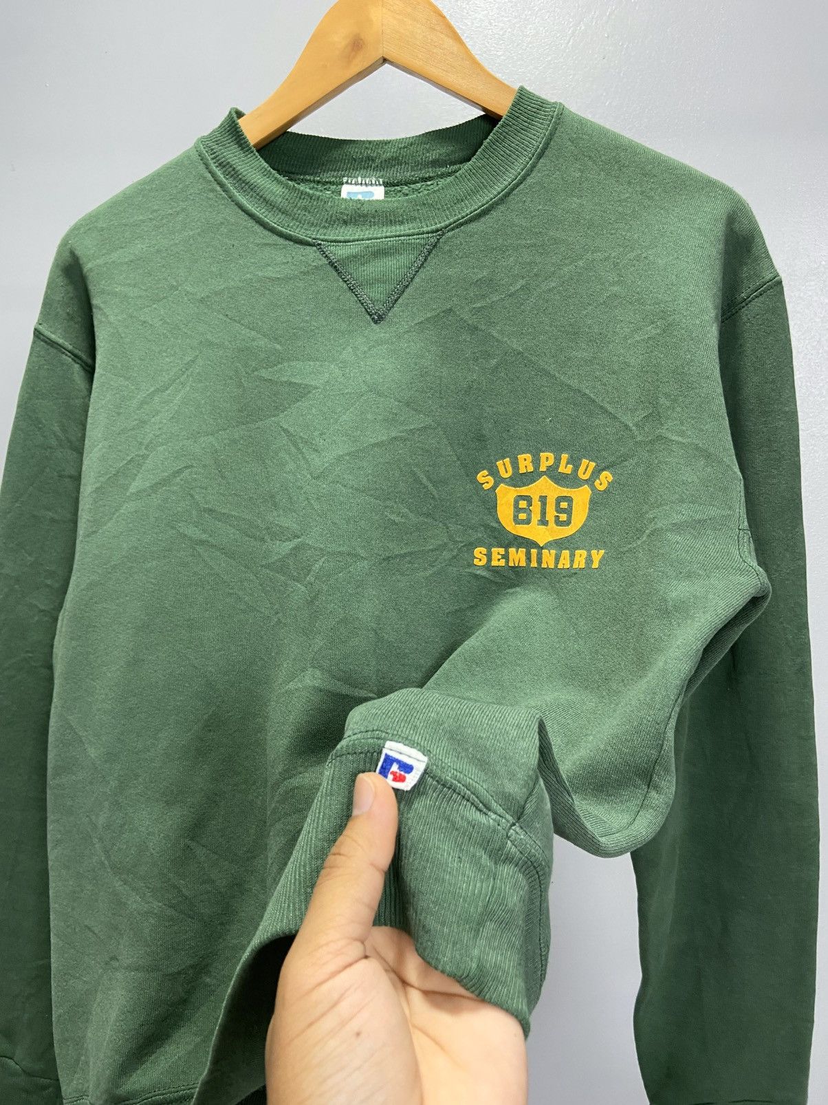 Russell Athletic × Vintage Vintage Surplus 819 Seminary sweatshirt Size US M / EU 48-50 / 2 - 3 Thumbnail