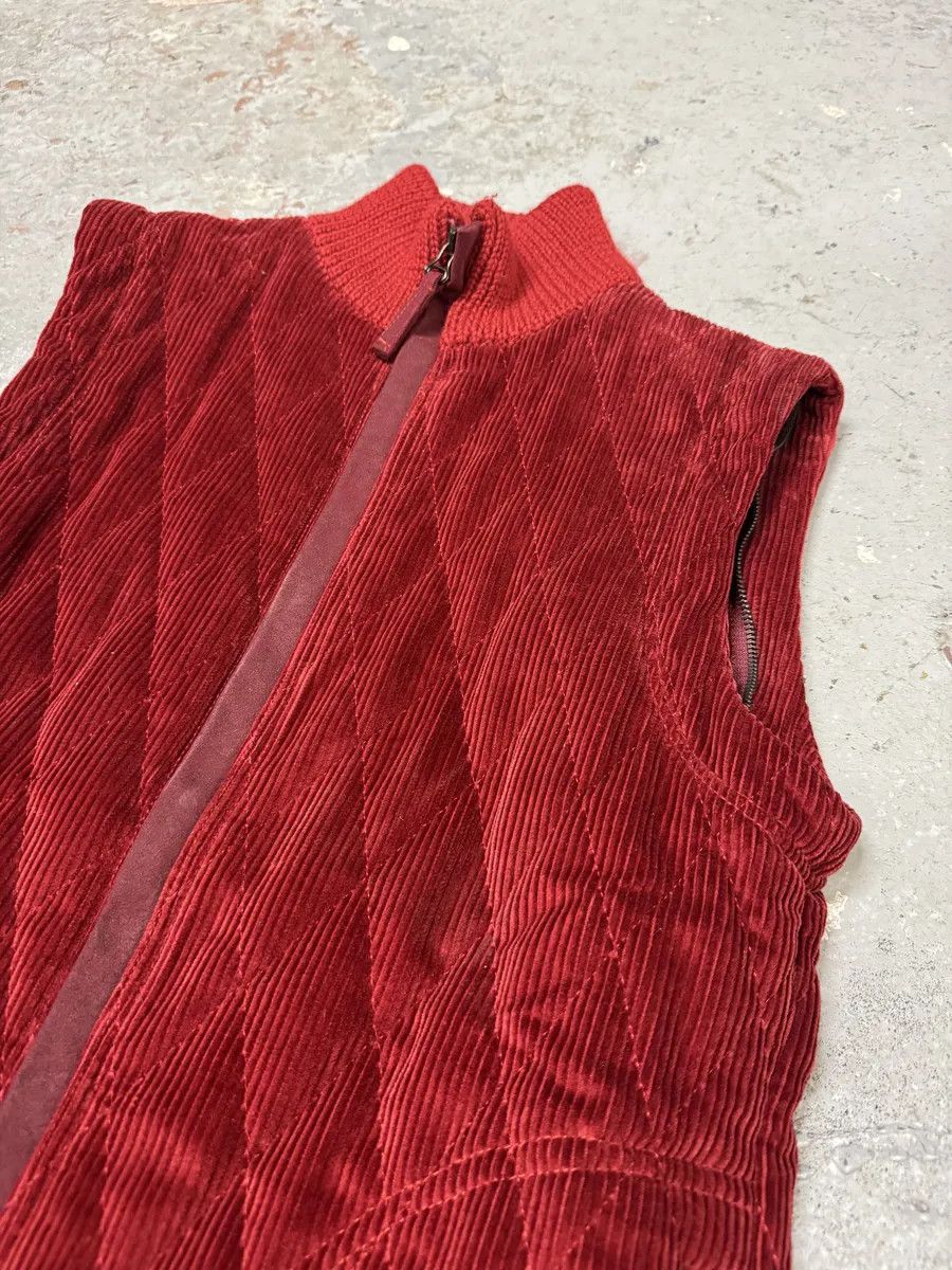 Dolce & Gabbana AW1996 Dolce & Gabbana Red Quilted Hybrid Vest Size US XS / EU 42 / 0 - 8 Thumbnail