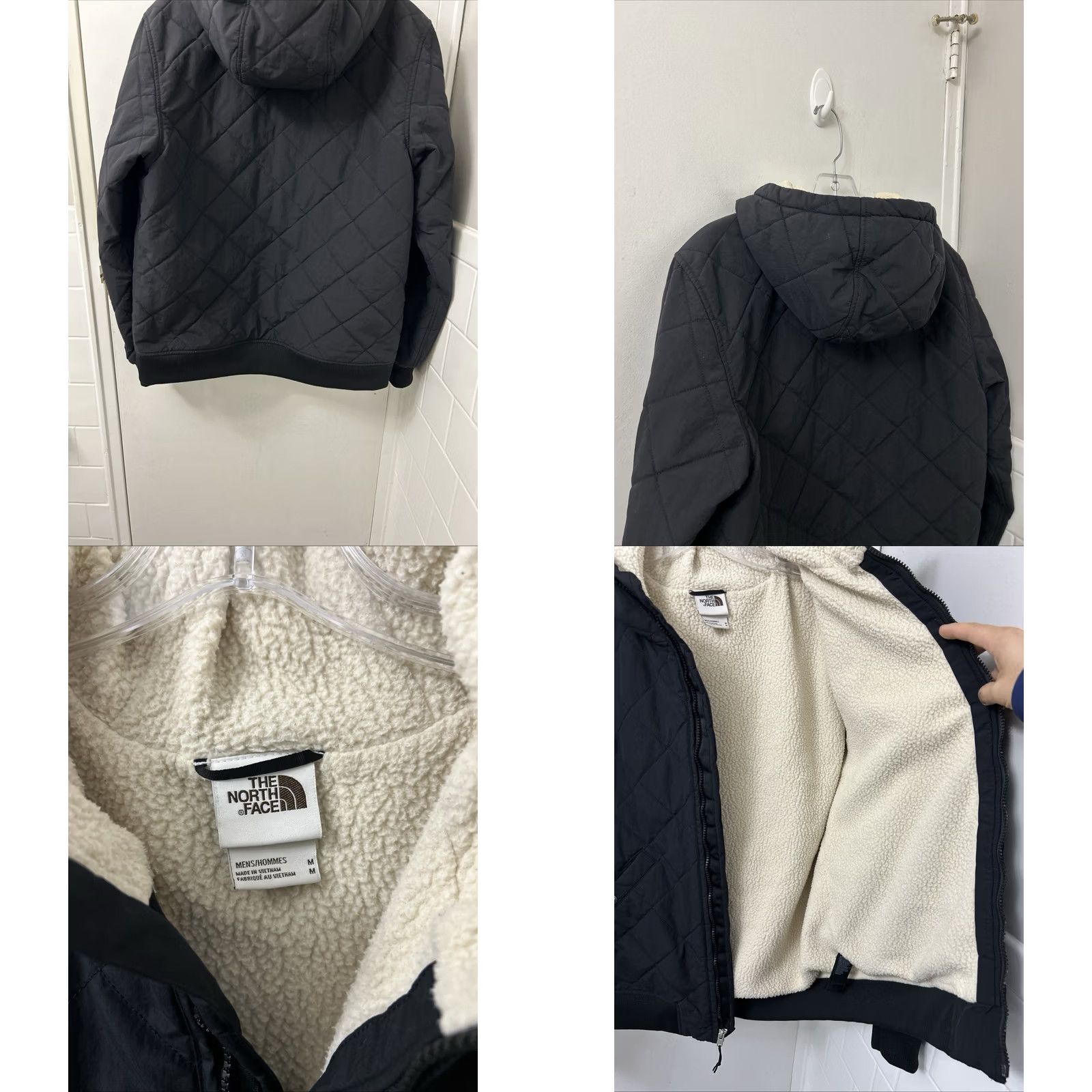 The North Face The North Face Cuchillo Jacket Mens M Black Full Zip Quilted Insulated Hooded Lined Bomber Jacket Size US M / EU 48-50 / 2 - 8 Thumbnail
