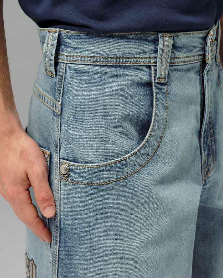 JNCO Hellfire Jeans Hand-Sand Size US 34 / EU 50 - 3 Thumbnail