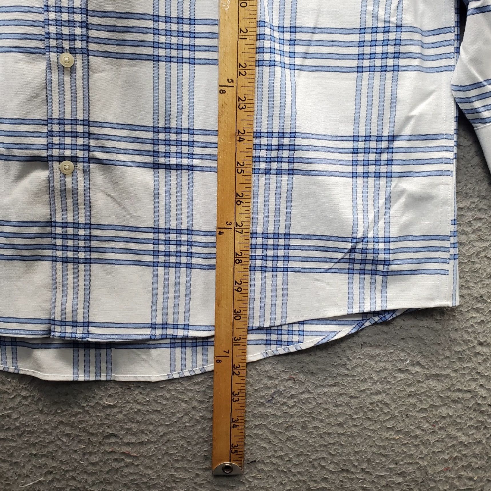 Stafford Stafford Mens Dress Shirt XL Multi Plaid Regular Collar Button Down Size 46R - 3 Thumbnail