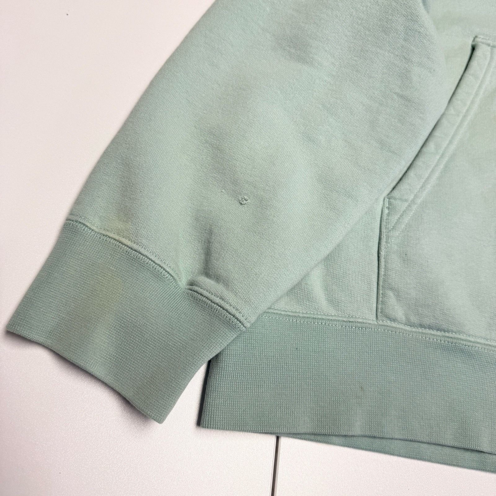 Sandro Sandro Paris Hoodie Sweatshirt Mens Large 23x26.5 Turquoise Size US L / EU 52-54 / 3 - 9 Thumbnail