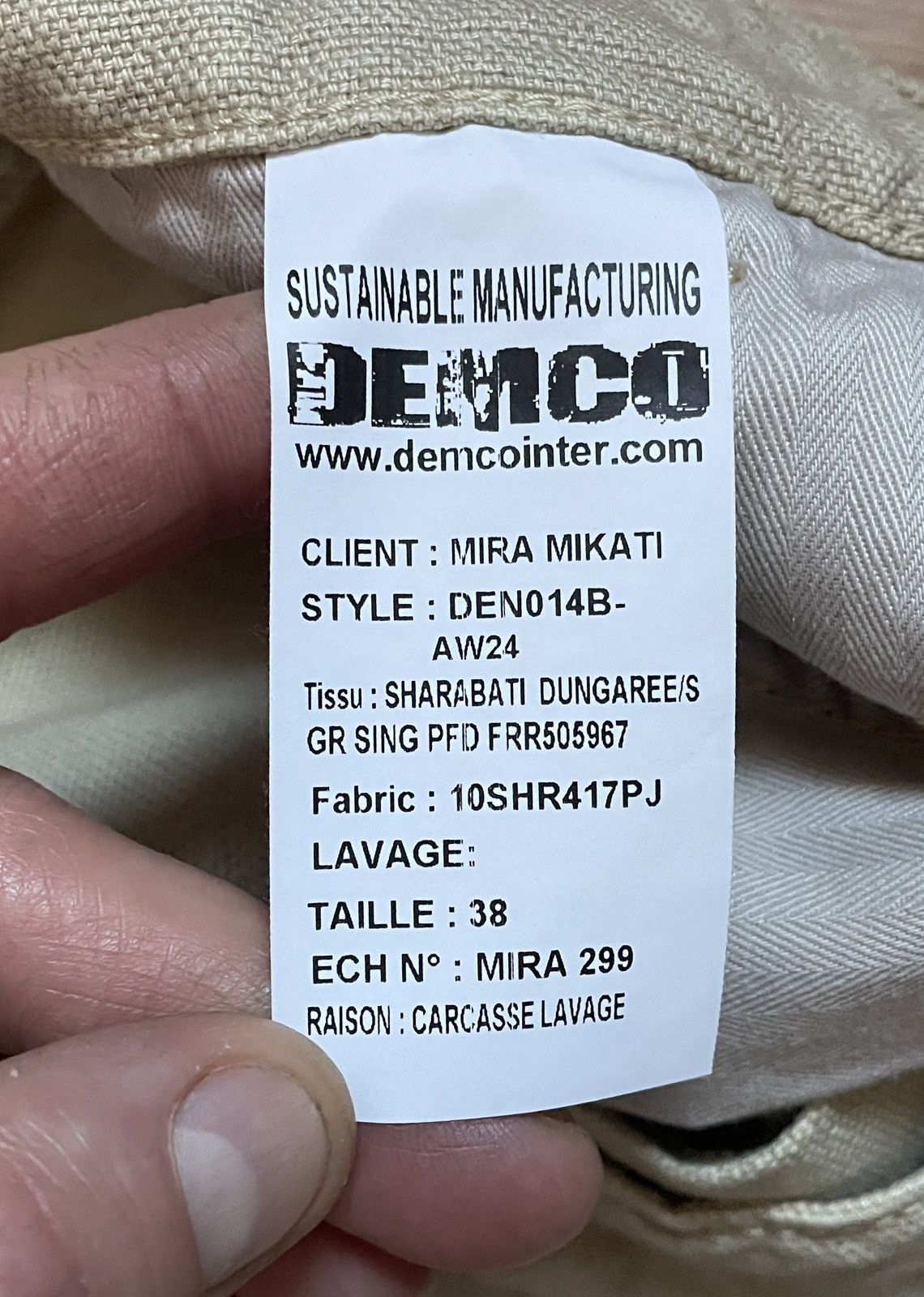 Mira Mikati Mira Mikati Beige Denim Women’s Pants Trousers Size 27" / US 4 / IT 40 - 7 Thumbnail