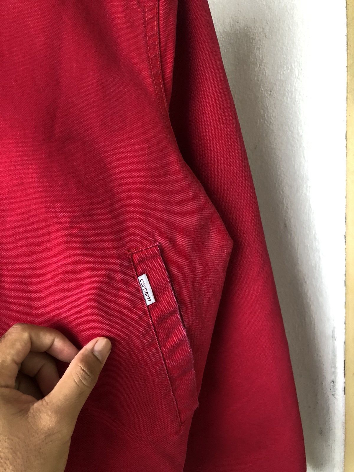 Carhartt Rare❗️Vintage 90s Carhartt 100 Years Red Bomber Jacket Size US L / EU 52-54 / 3 - 6 Thumbnail