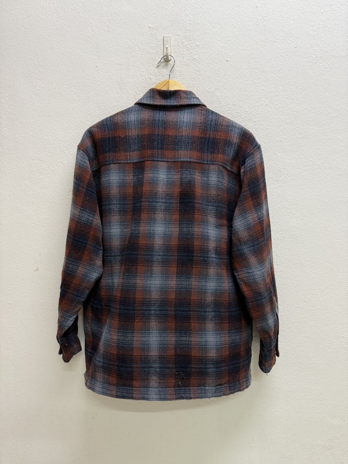 Japanese Brand VINTAGE BOON PAL CHEKERED FLANEL ZIPER QUILTED LINED SHIRT Size US M / EU 48-50 / 2 - 19 Thumbnail
