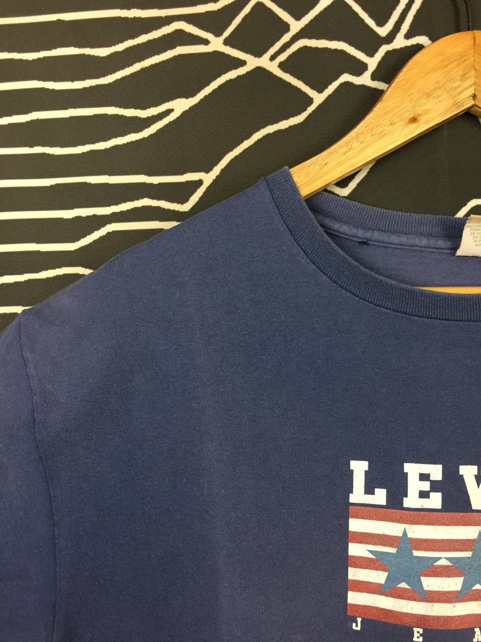 Levi's Vtg Levi’s Jeans USA Stars & Stripes Made In USA Tee Size L Size US L / EU 52-54 / 3 - 4 Thumbnail